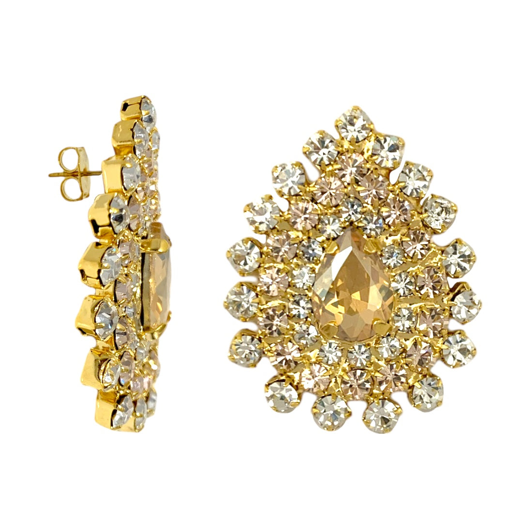 Droply Swarovski earrings