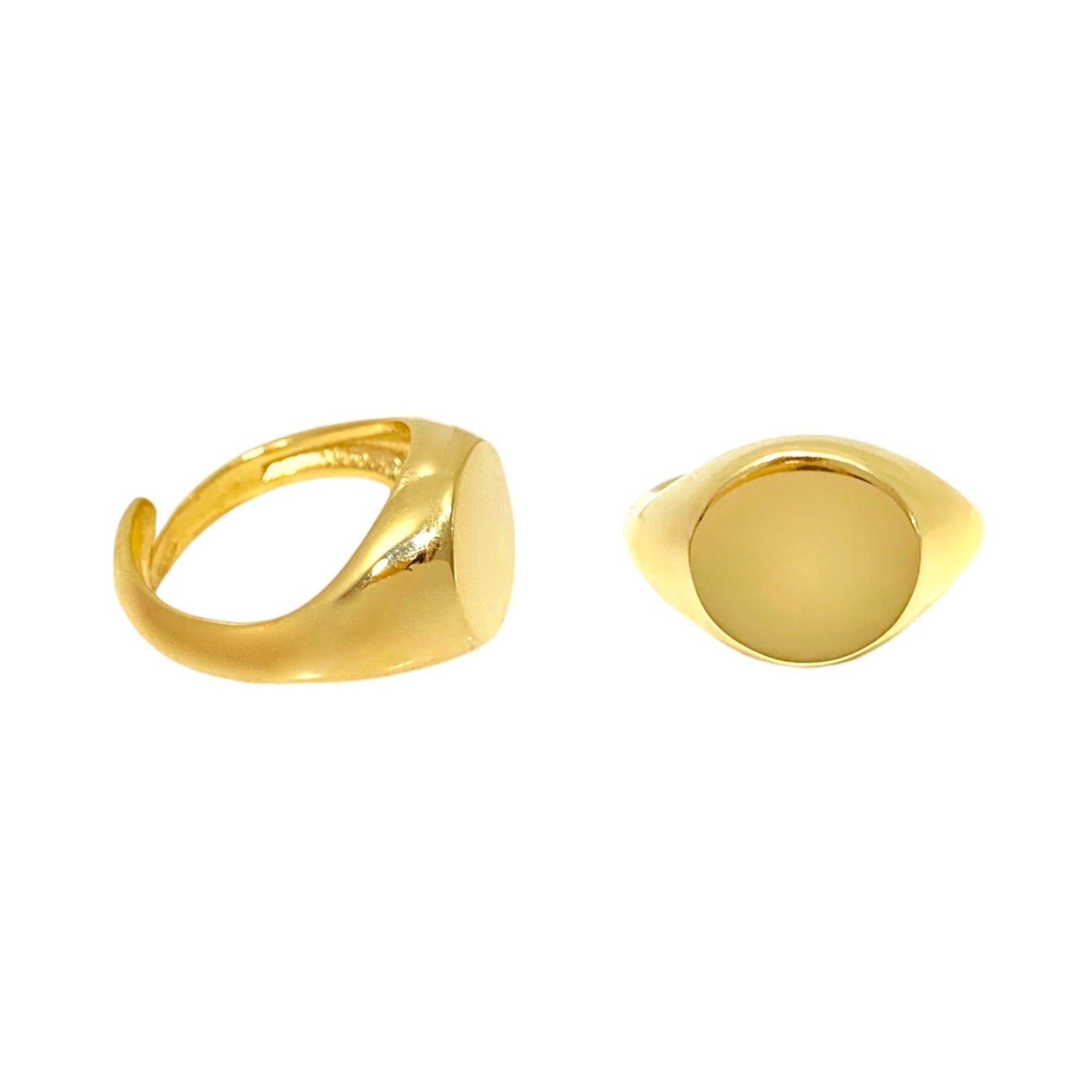 Anello chevalier tondo mini