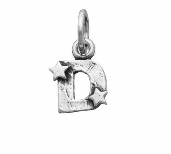 Charm letters in 925 silver