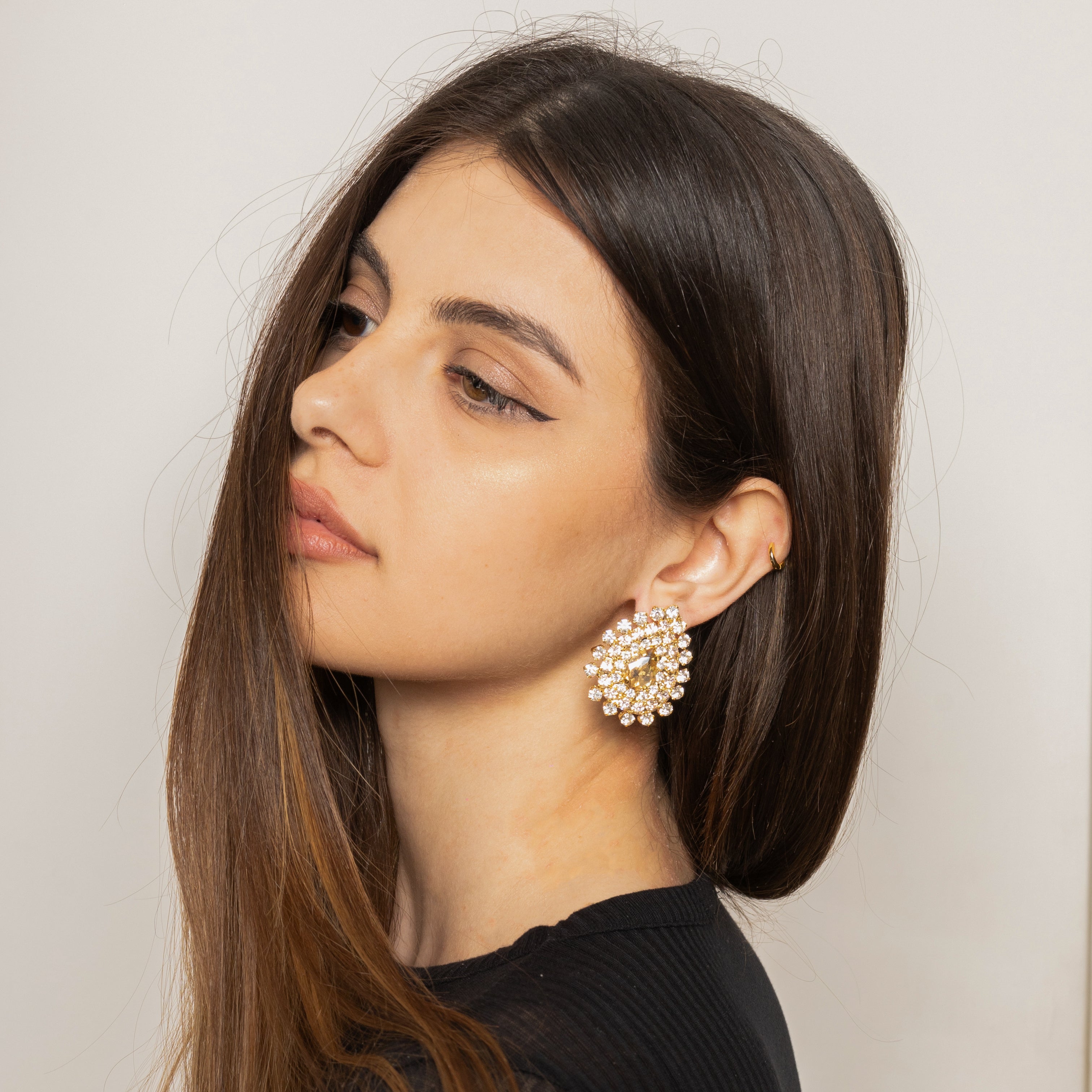 Droply Swarovski earrings