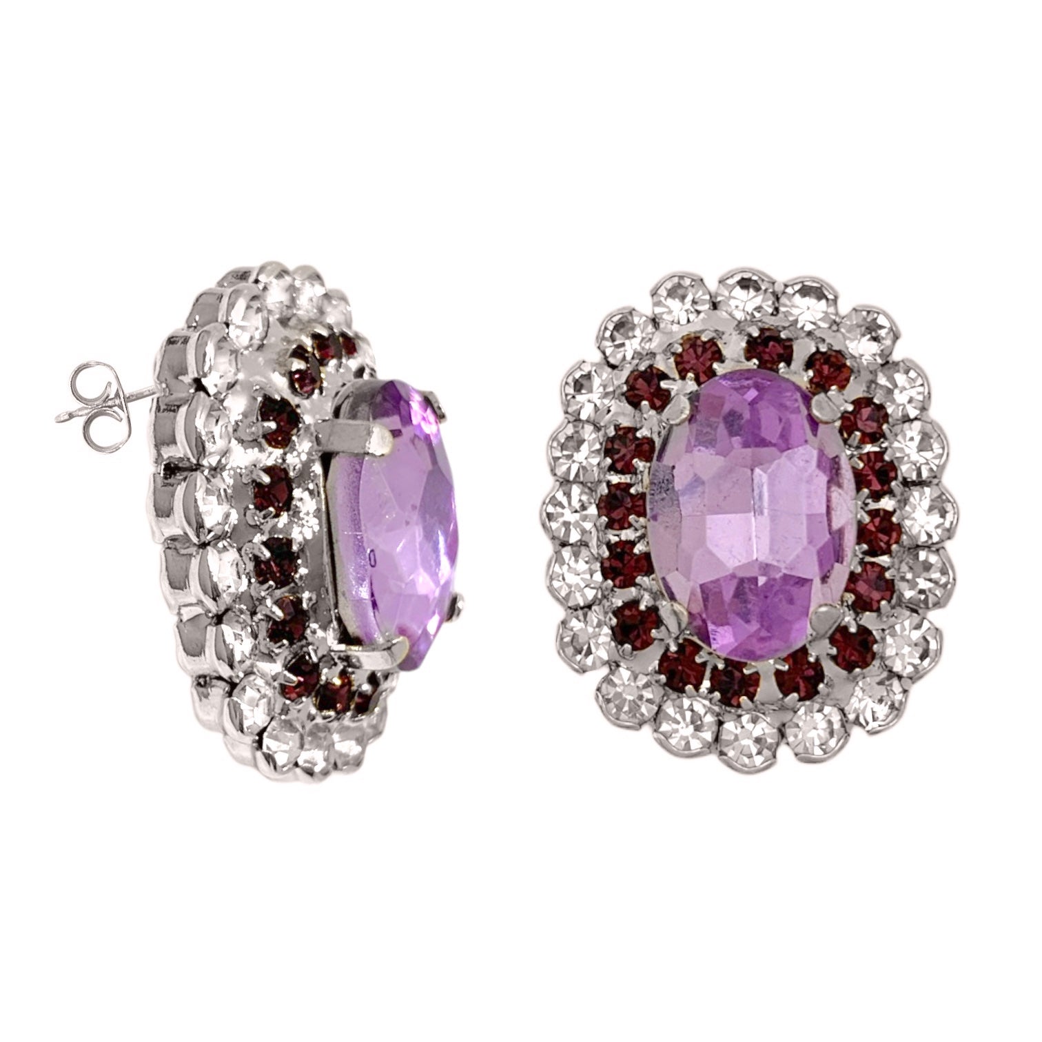 Peach Swarovski Earrings