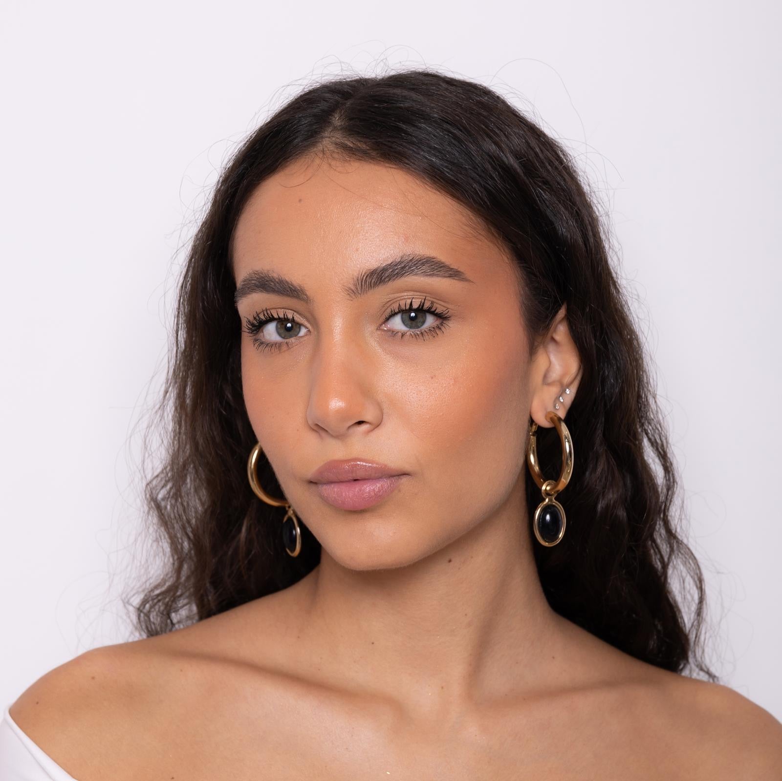 Orecchini Thick Circle Pendent