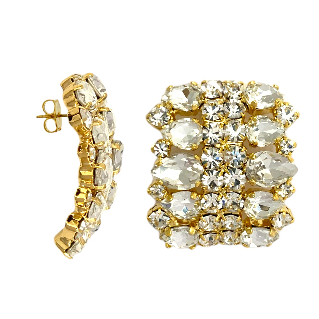 Curvy Swarovski Earrings