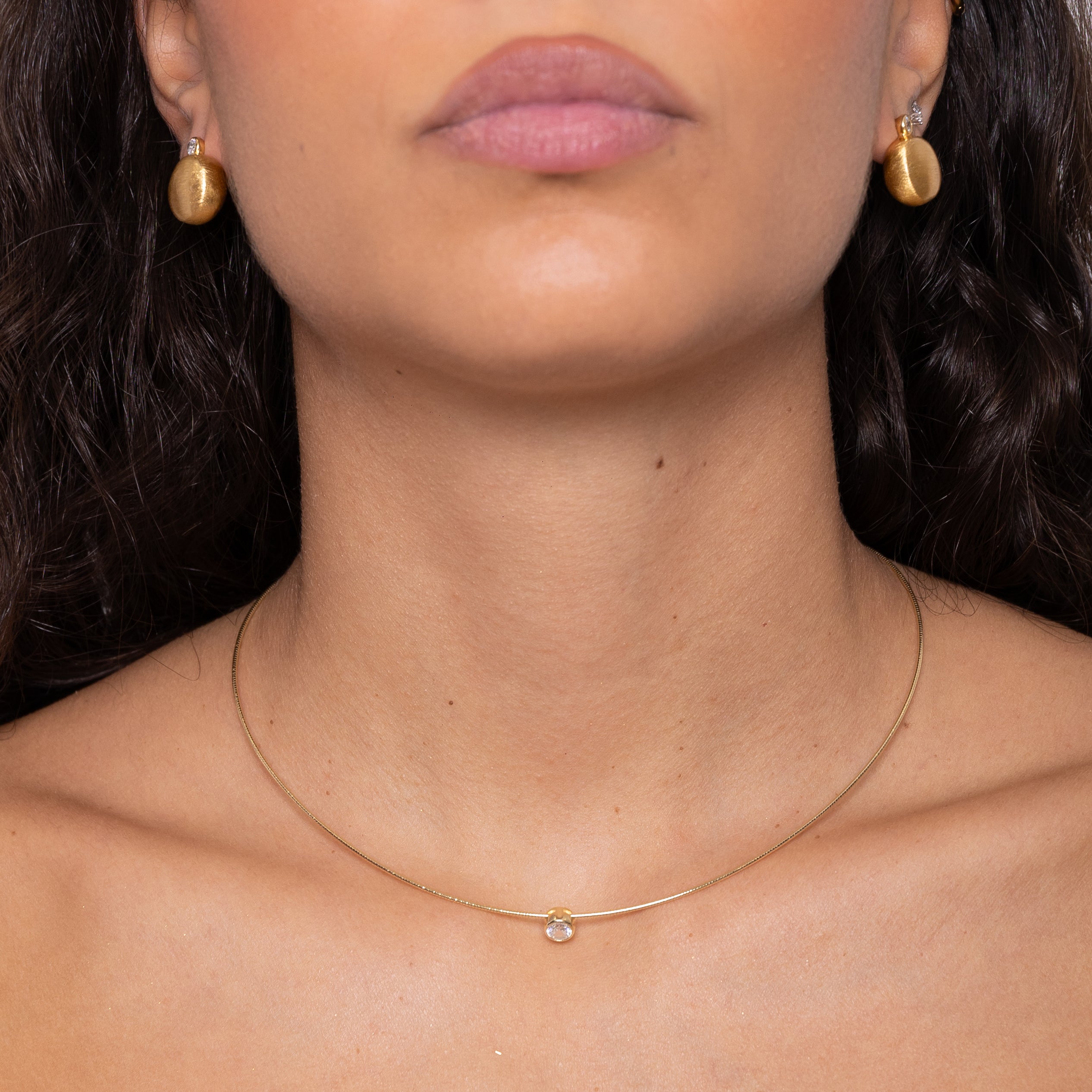 Collana semi rigida punto luce