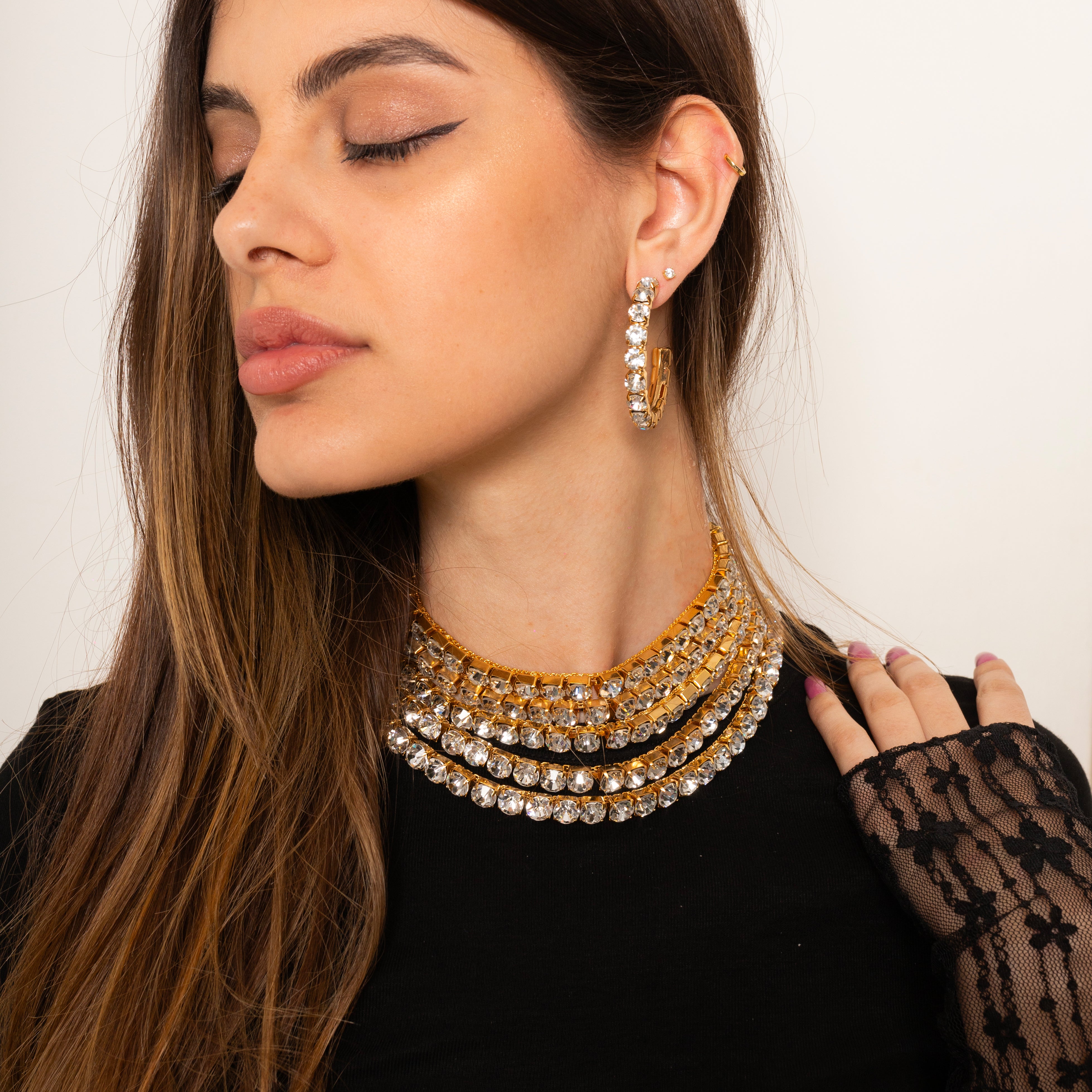 Cerchi infinity Swarovski