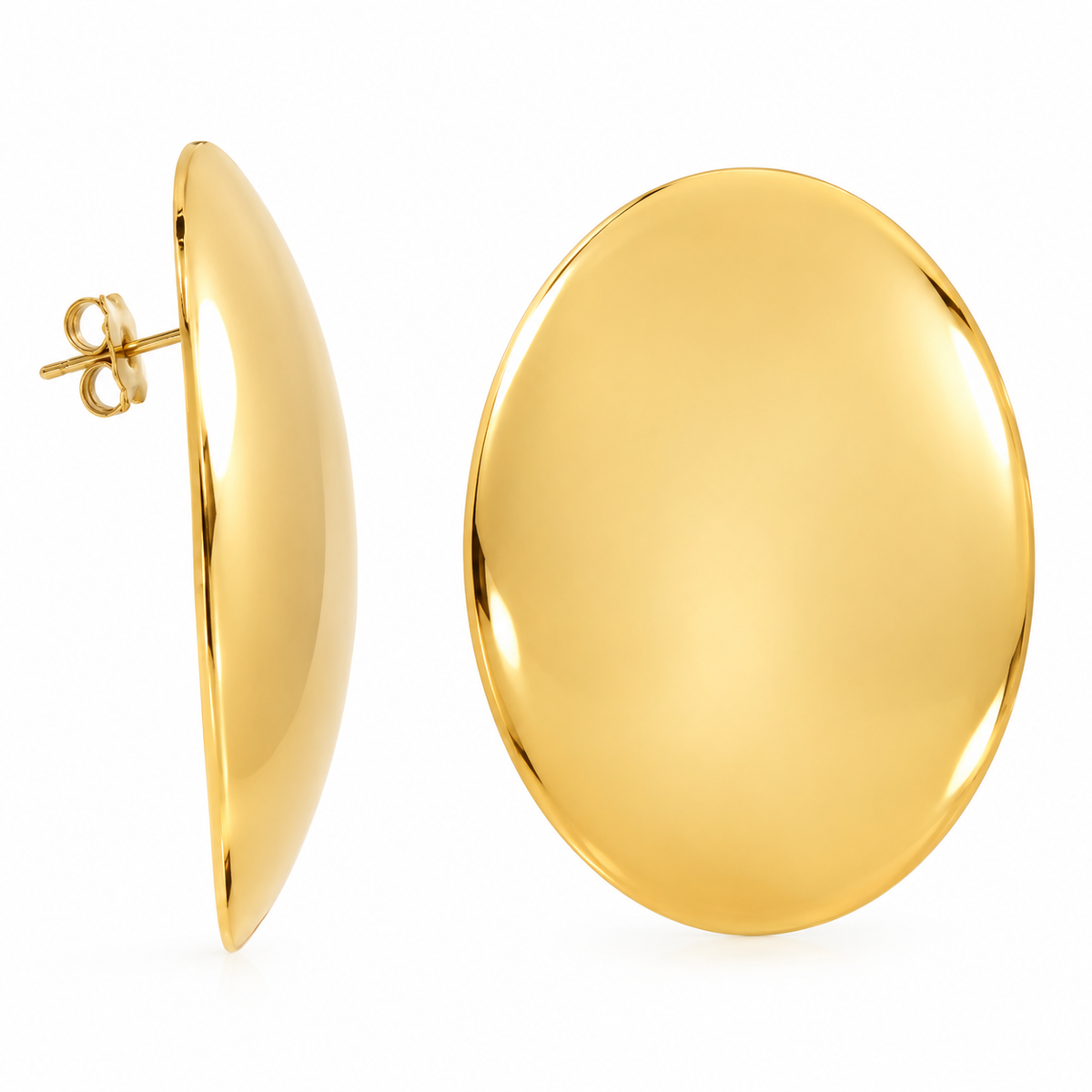 Big curvy earrings