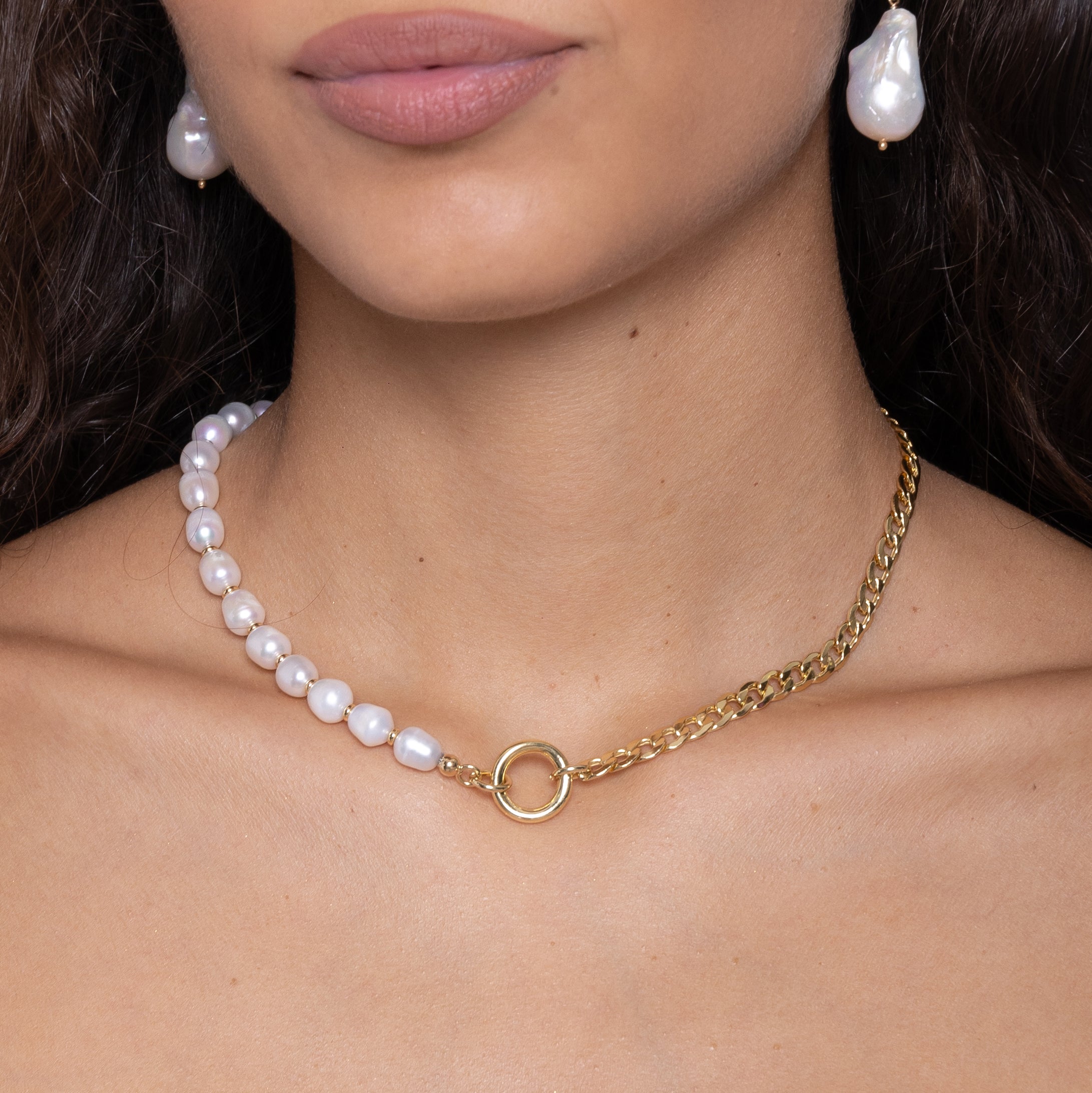 Collana pearl chain