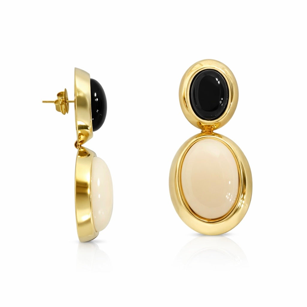 Orecchini new oval pendent color