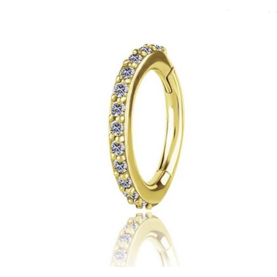 Luxury hoop piercing