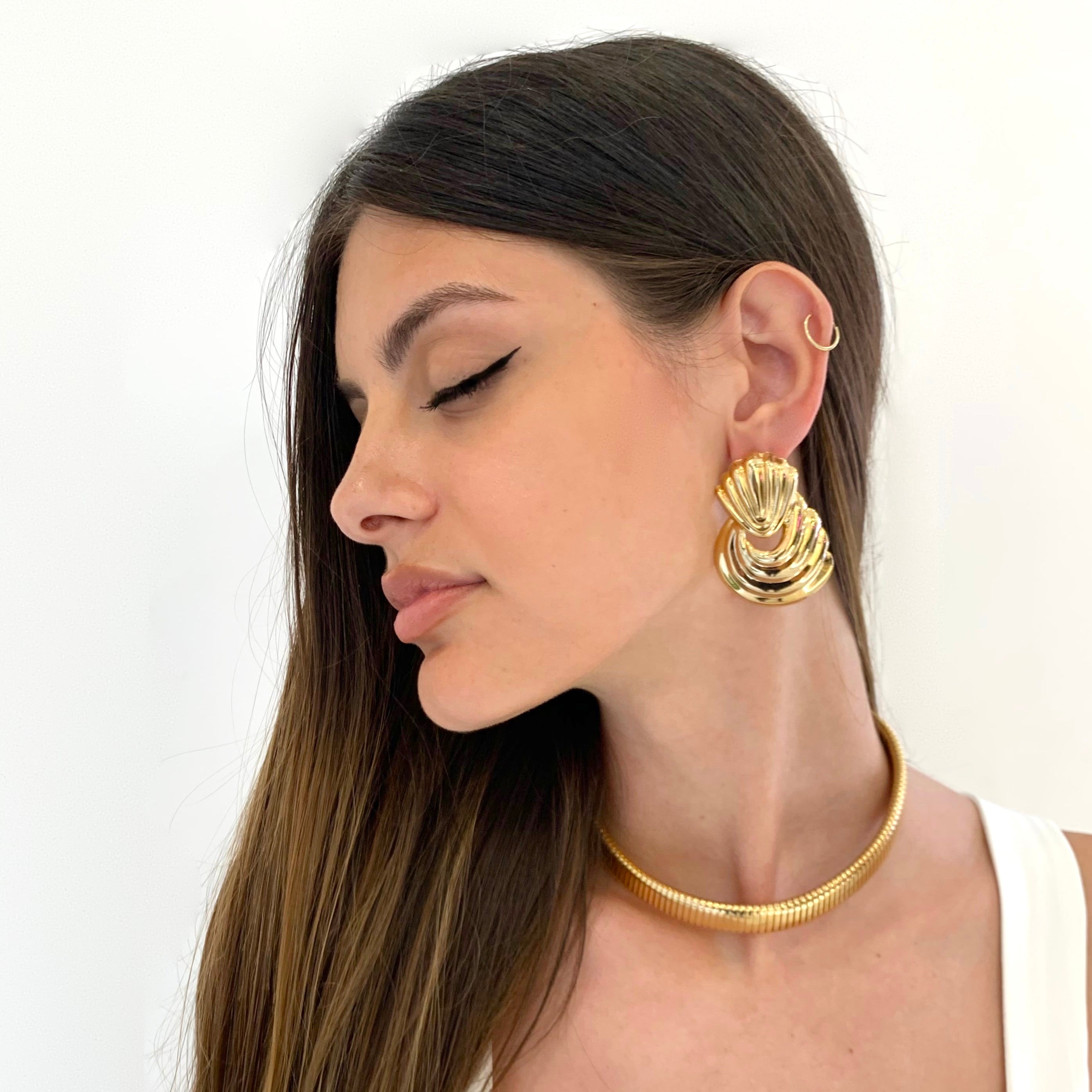 Orecchini vintage shell