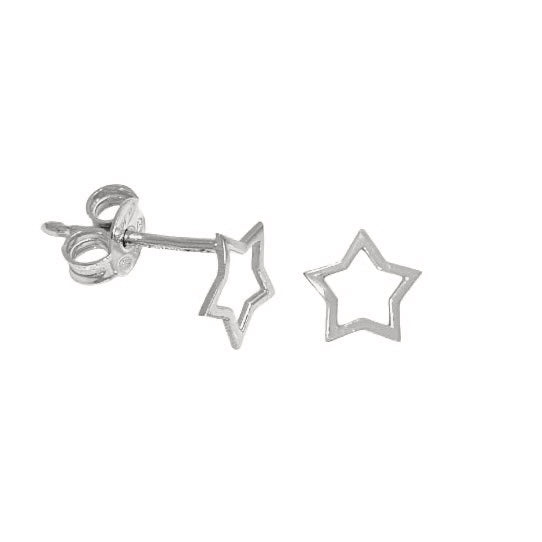Pierced star earrings