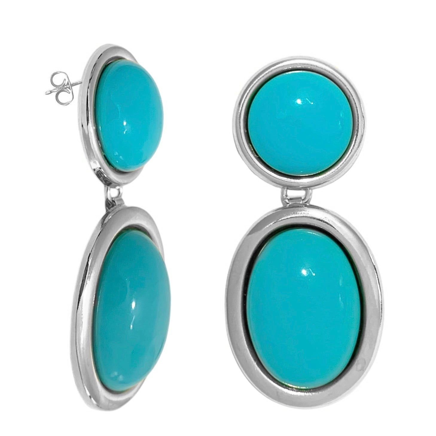 Color pendant earrings