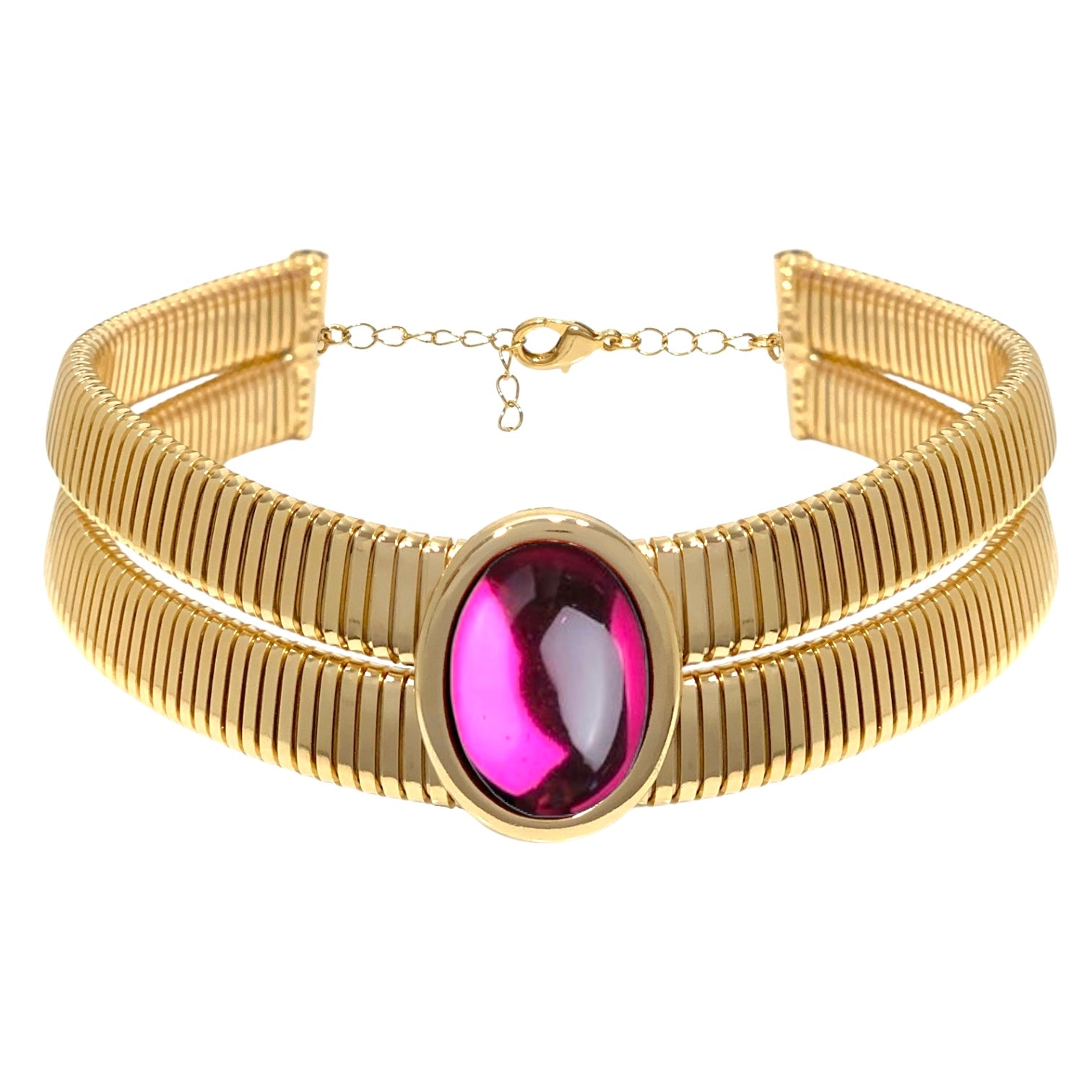 Collana tubo double color