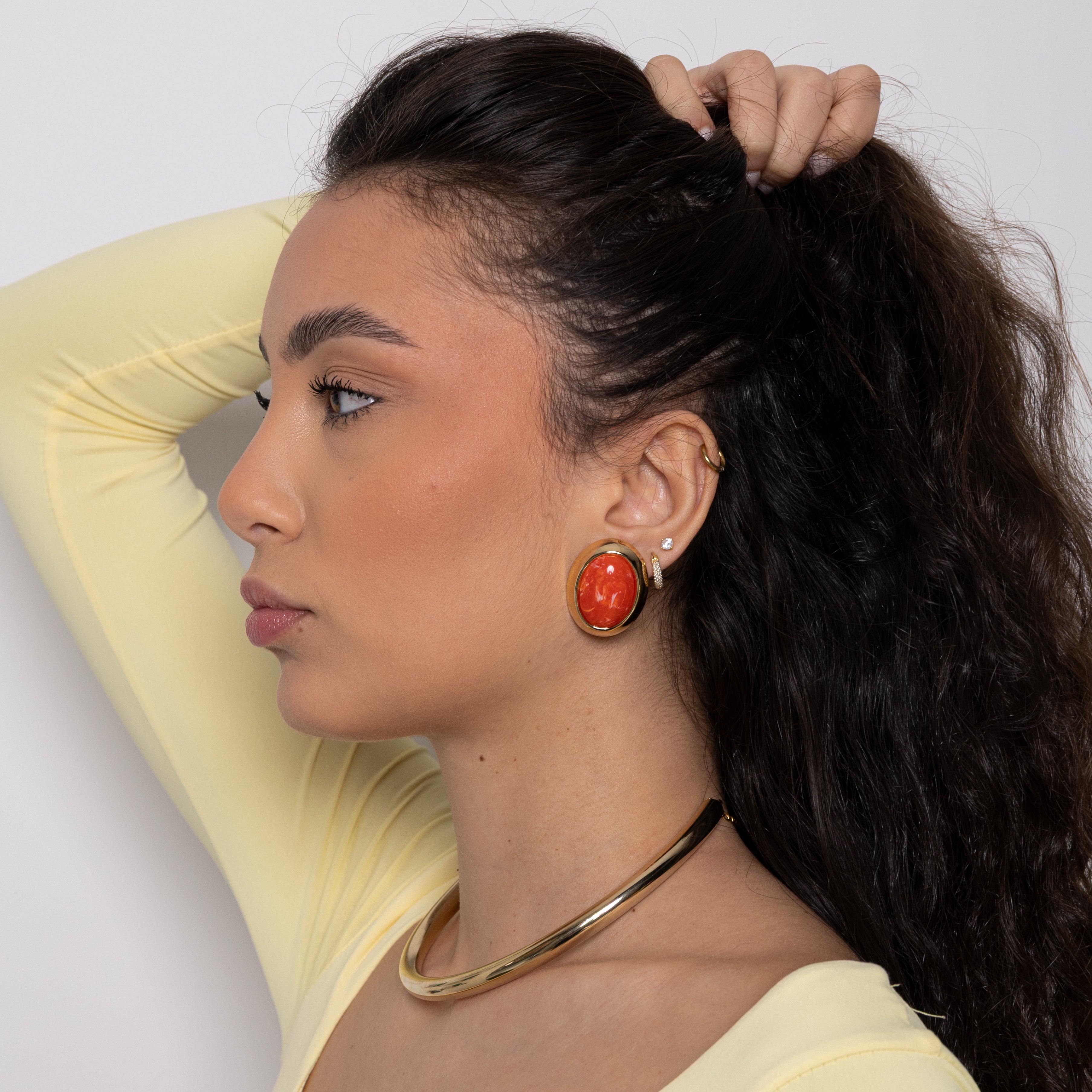 Orecchini new oval color