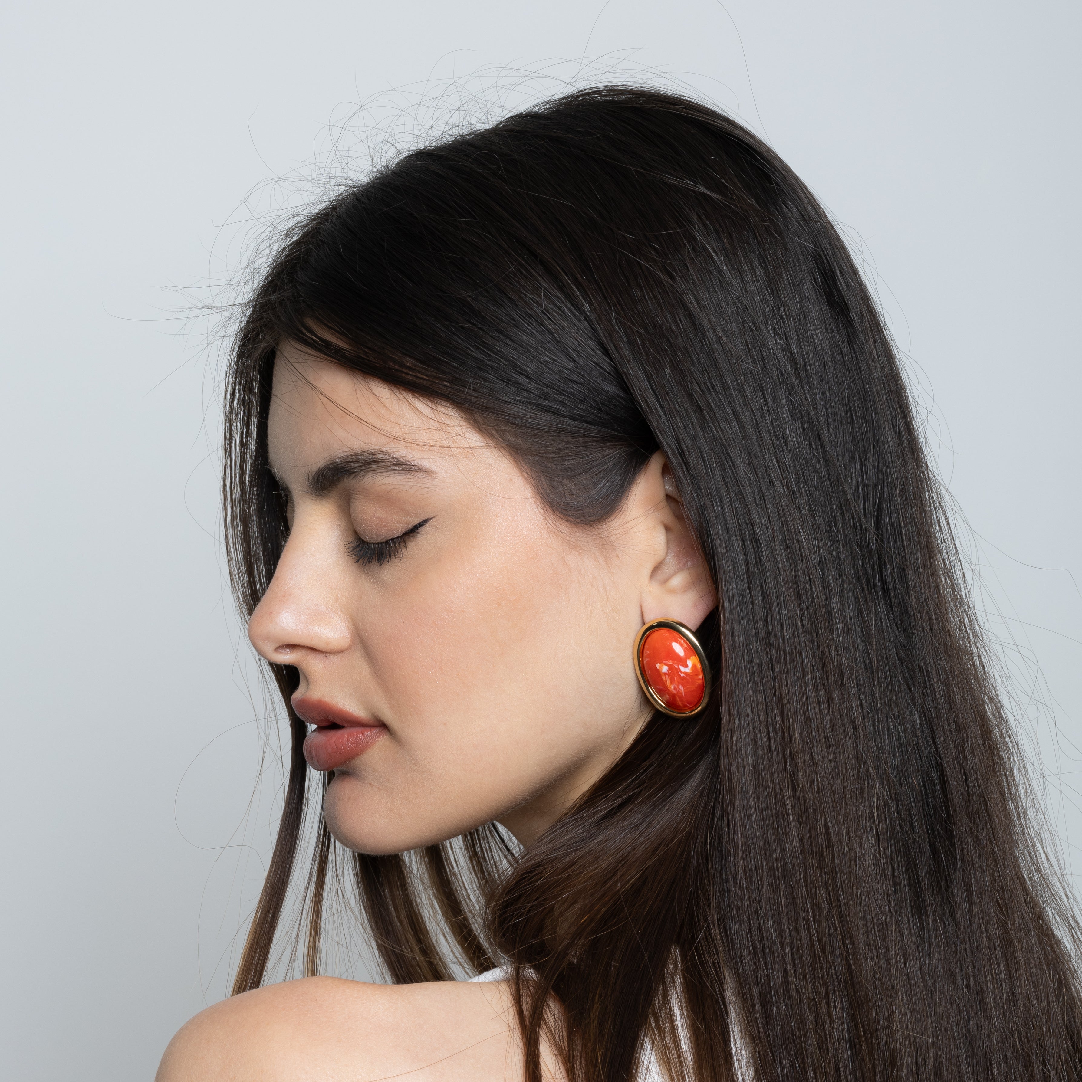 Orecchini oval color