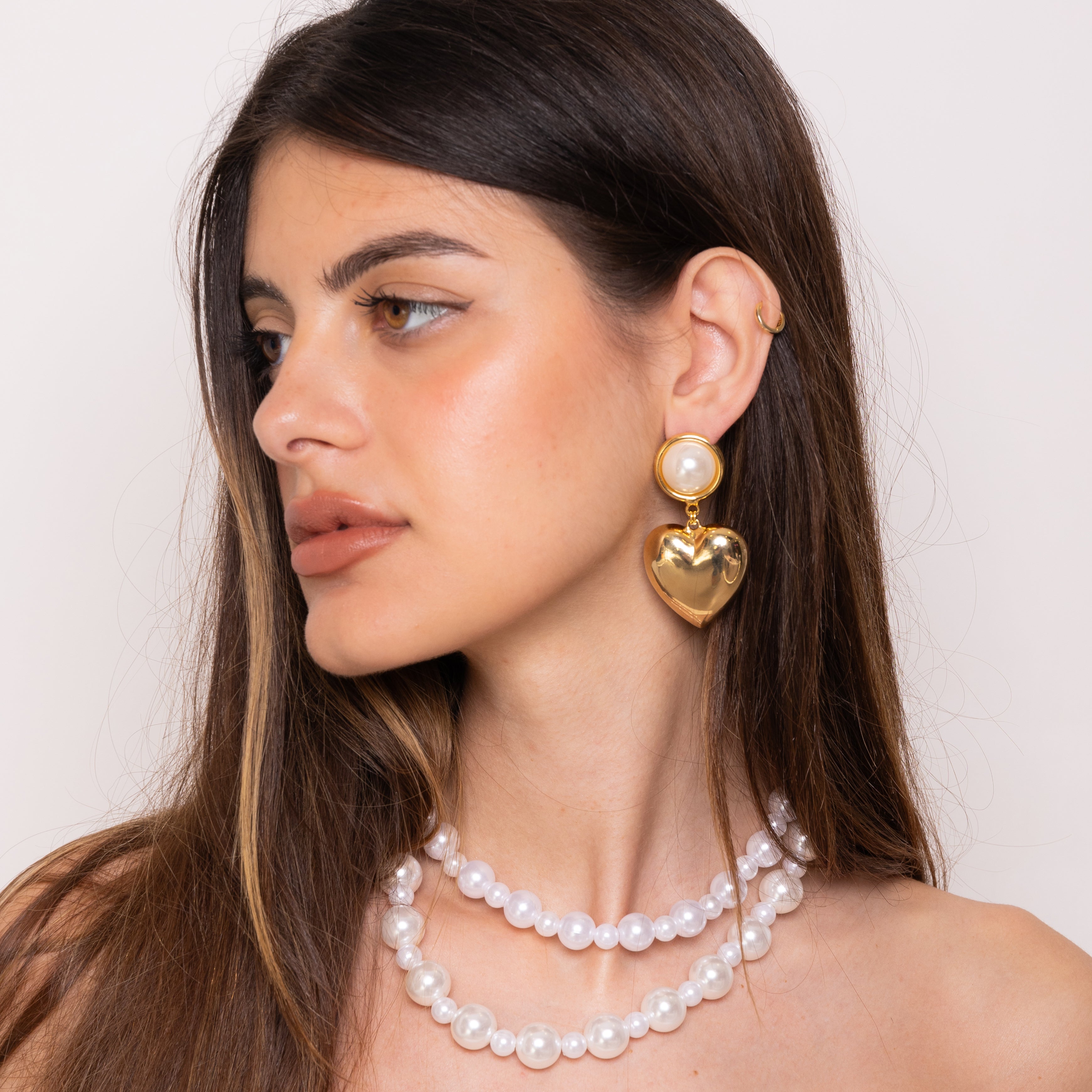 Double Pearl Necklace