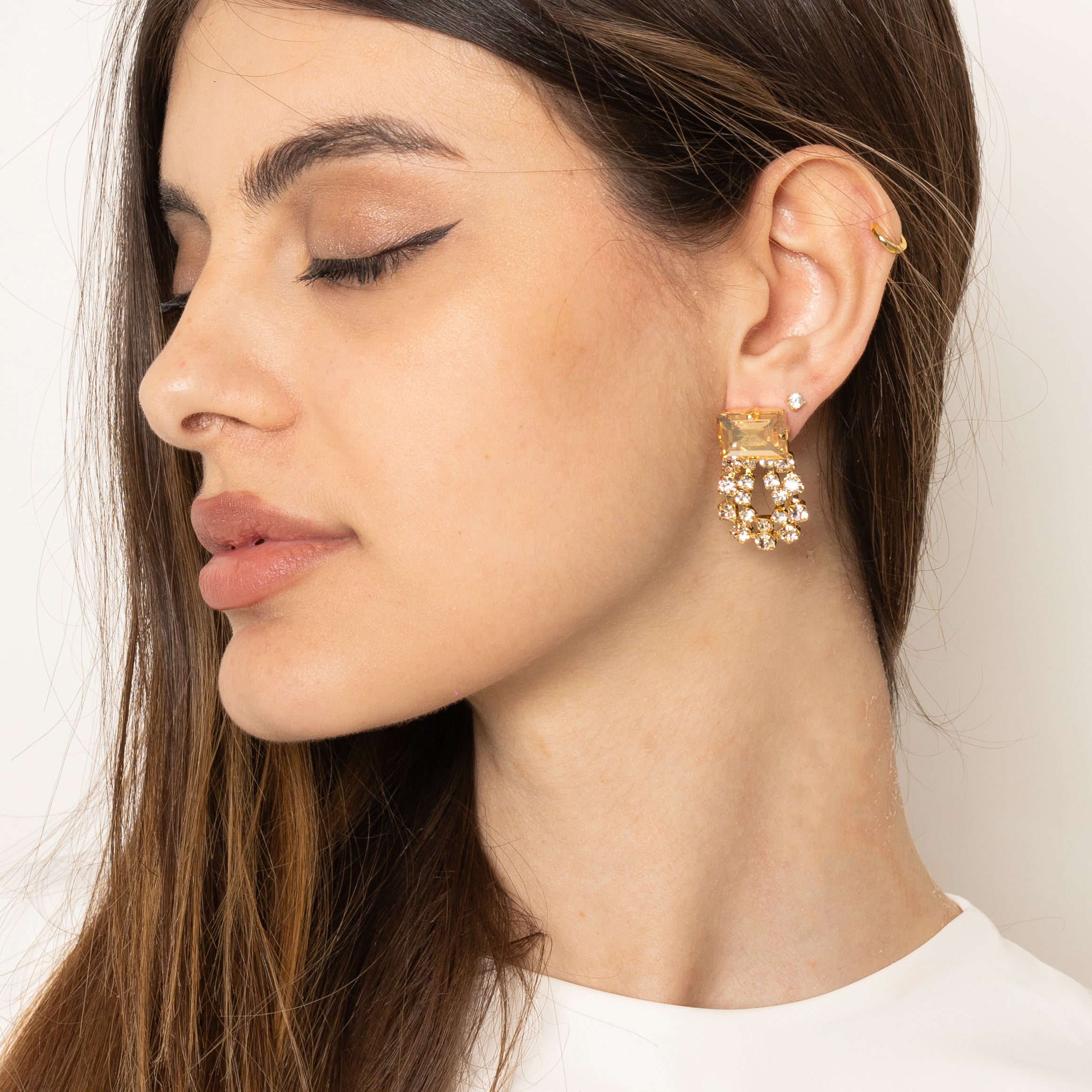 Meghan Square Earrings