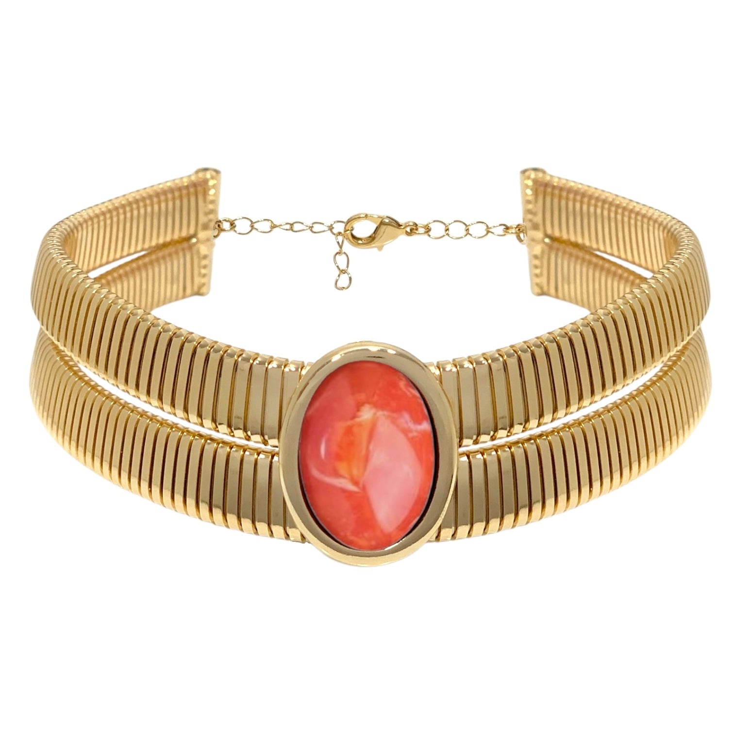 Collana tubo double color