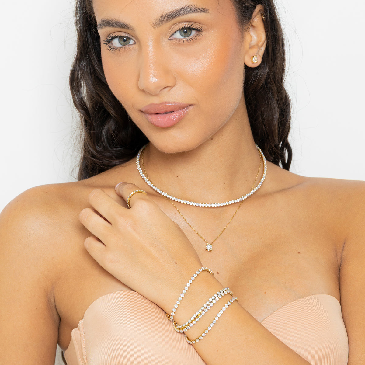 Choker Crystal casual