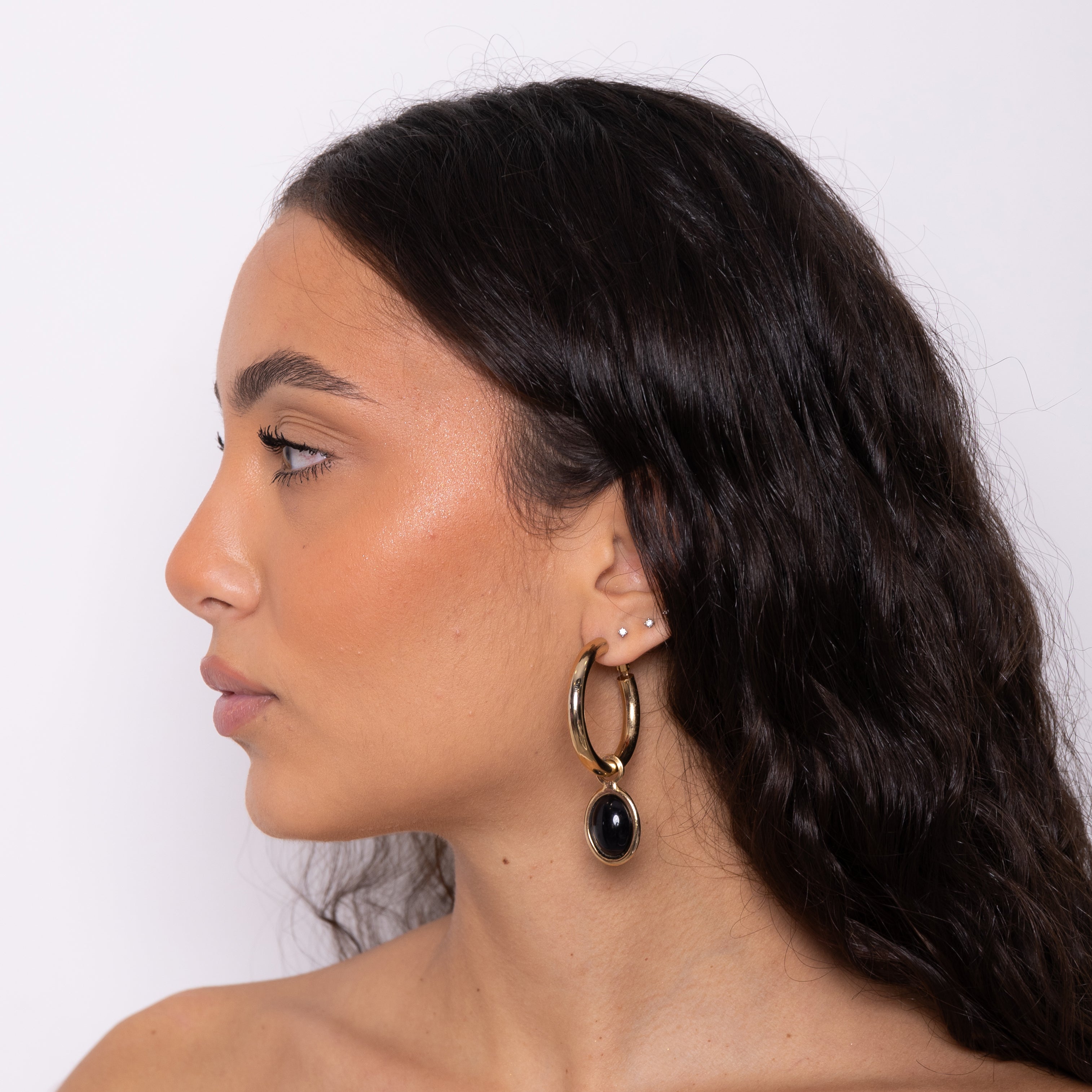 Orecchini Thick Circle Pendent