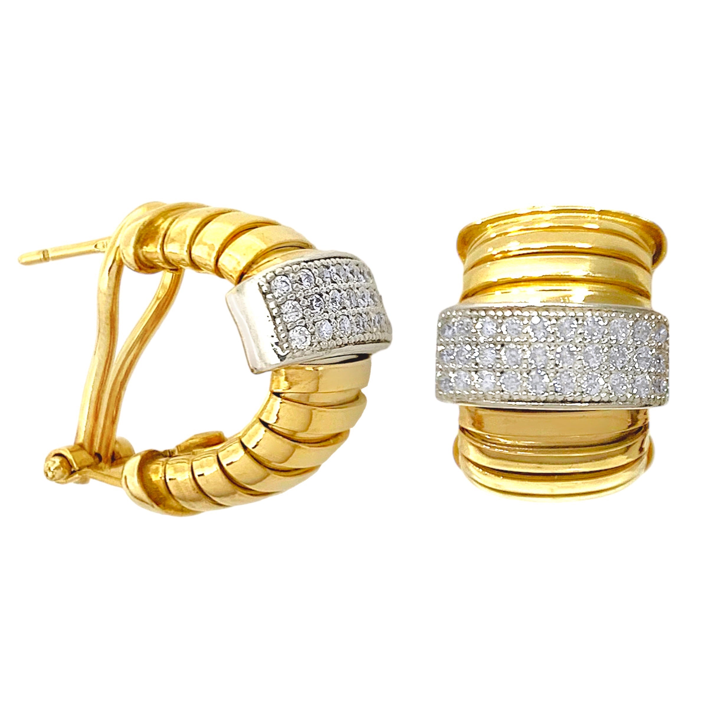 Luxury tube earrings