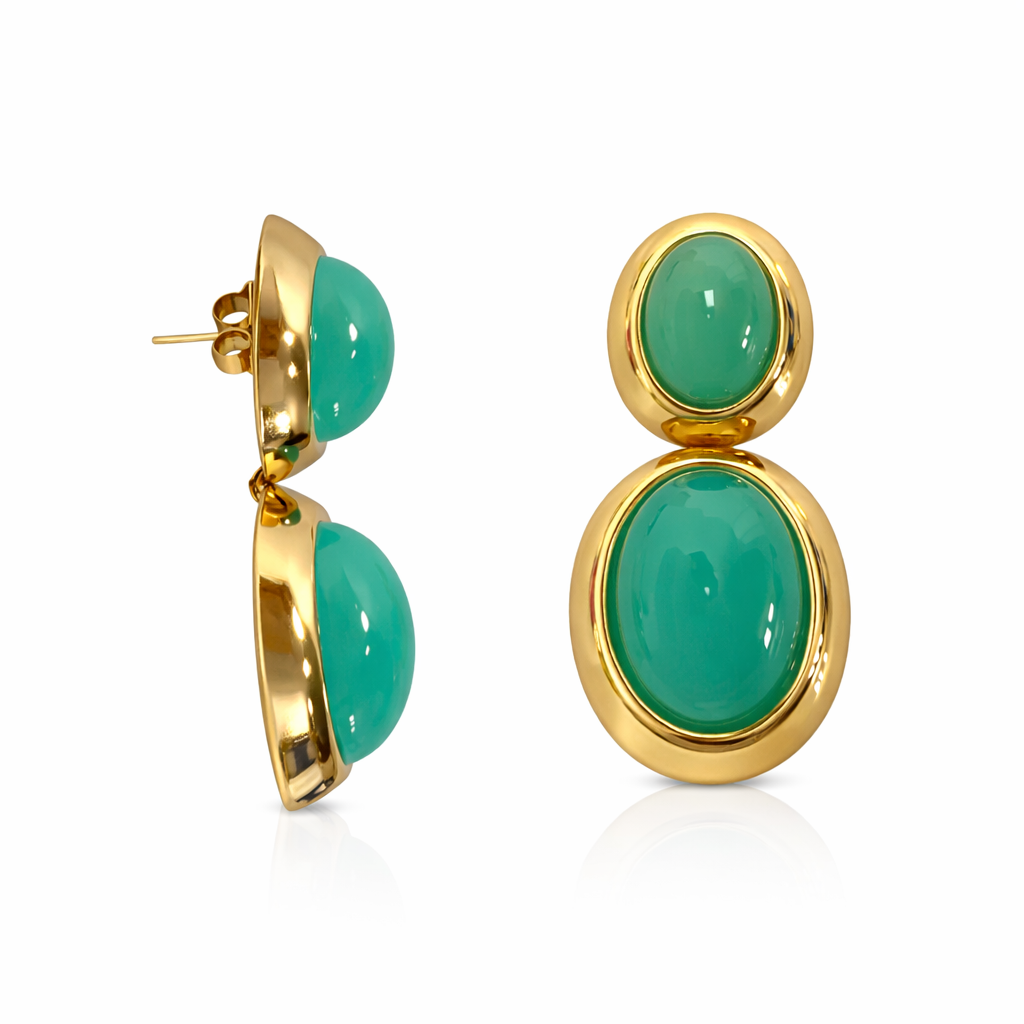 Orecchini new oval pendent color