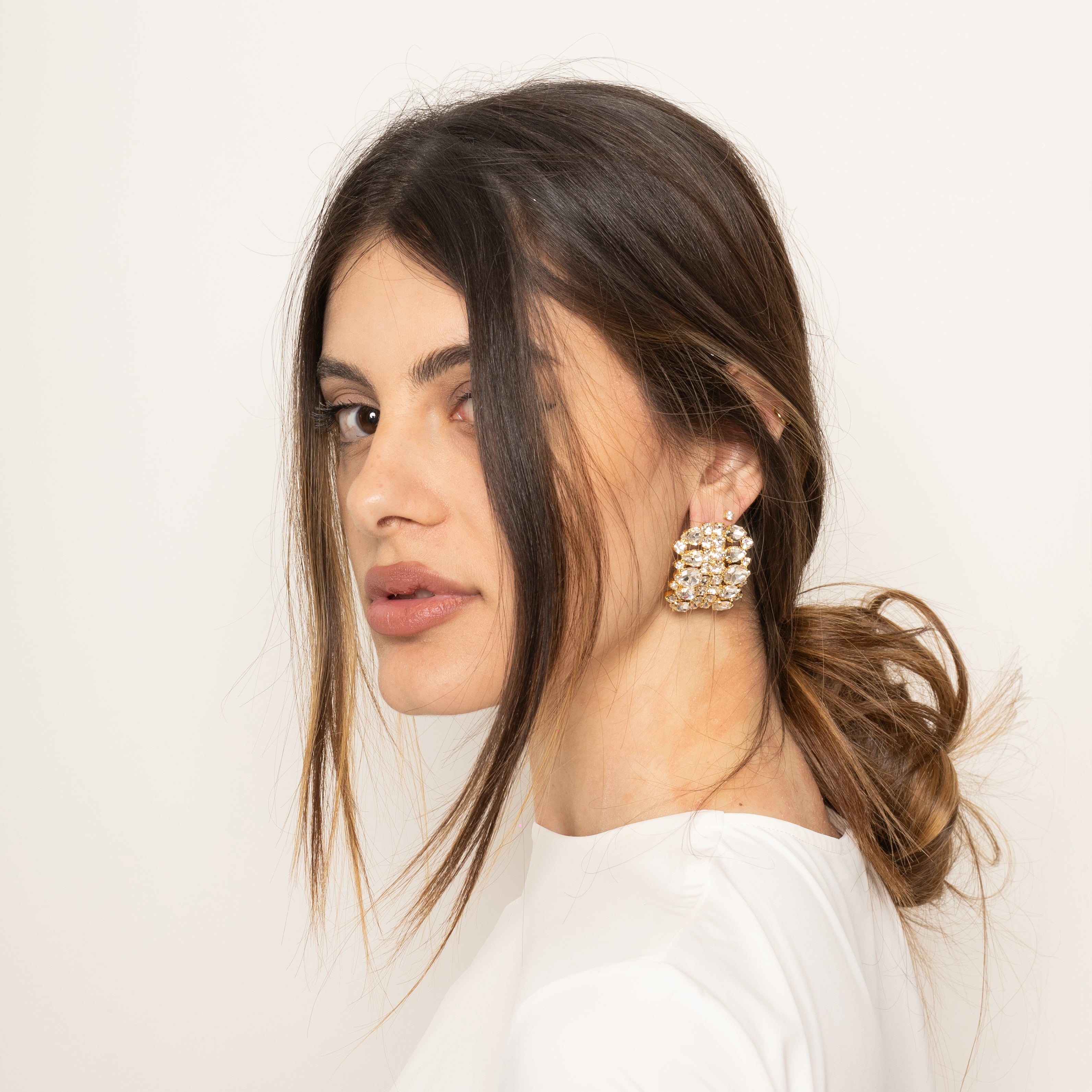 Orecchini Curvy Swarovski