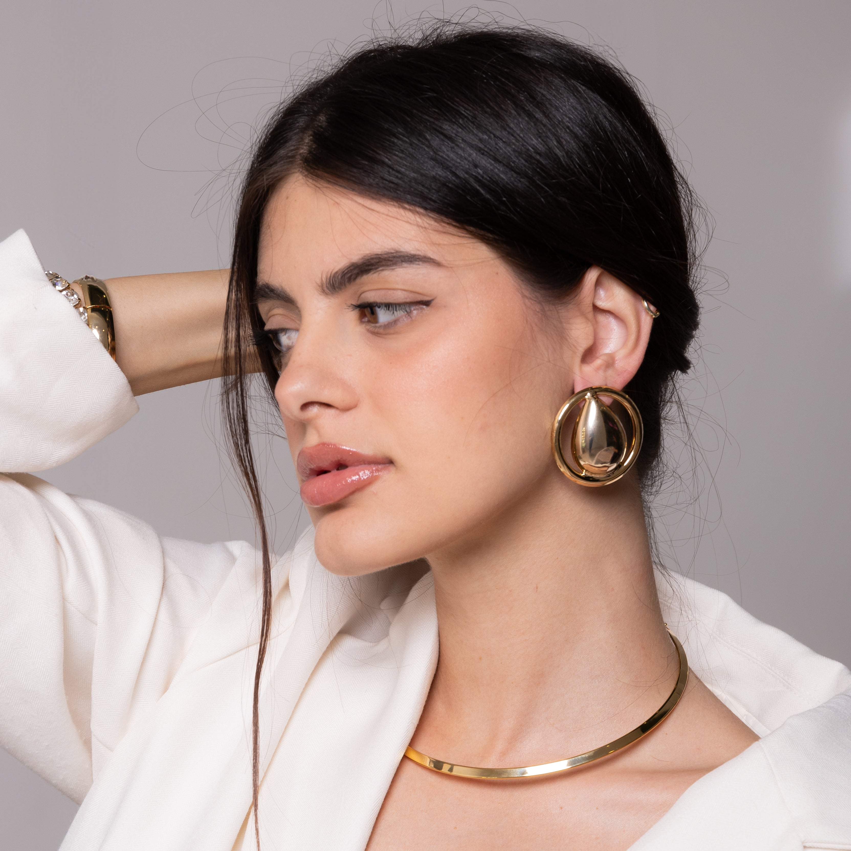 Orecchini Botton Drop