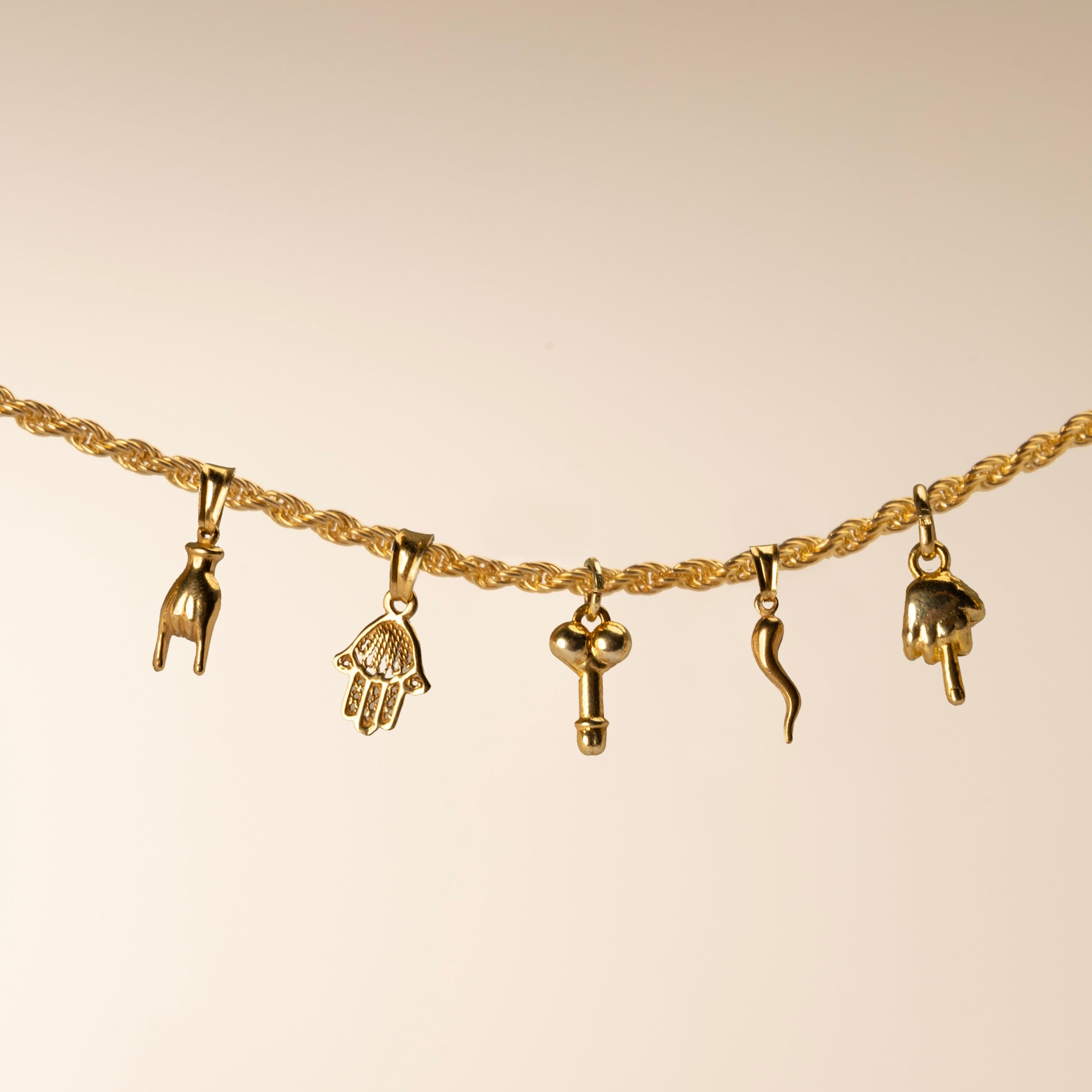 Lucky Middle Finger Charm