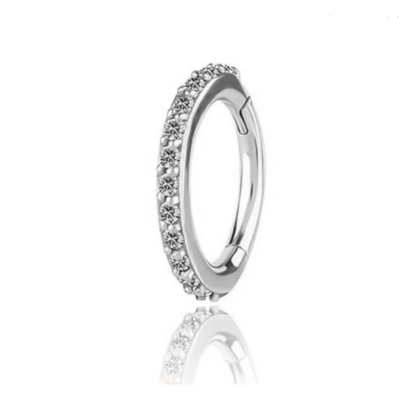 Luxury hoop piercing