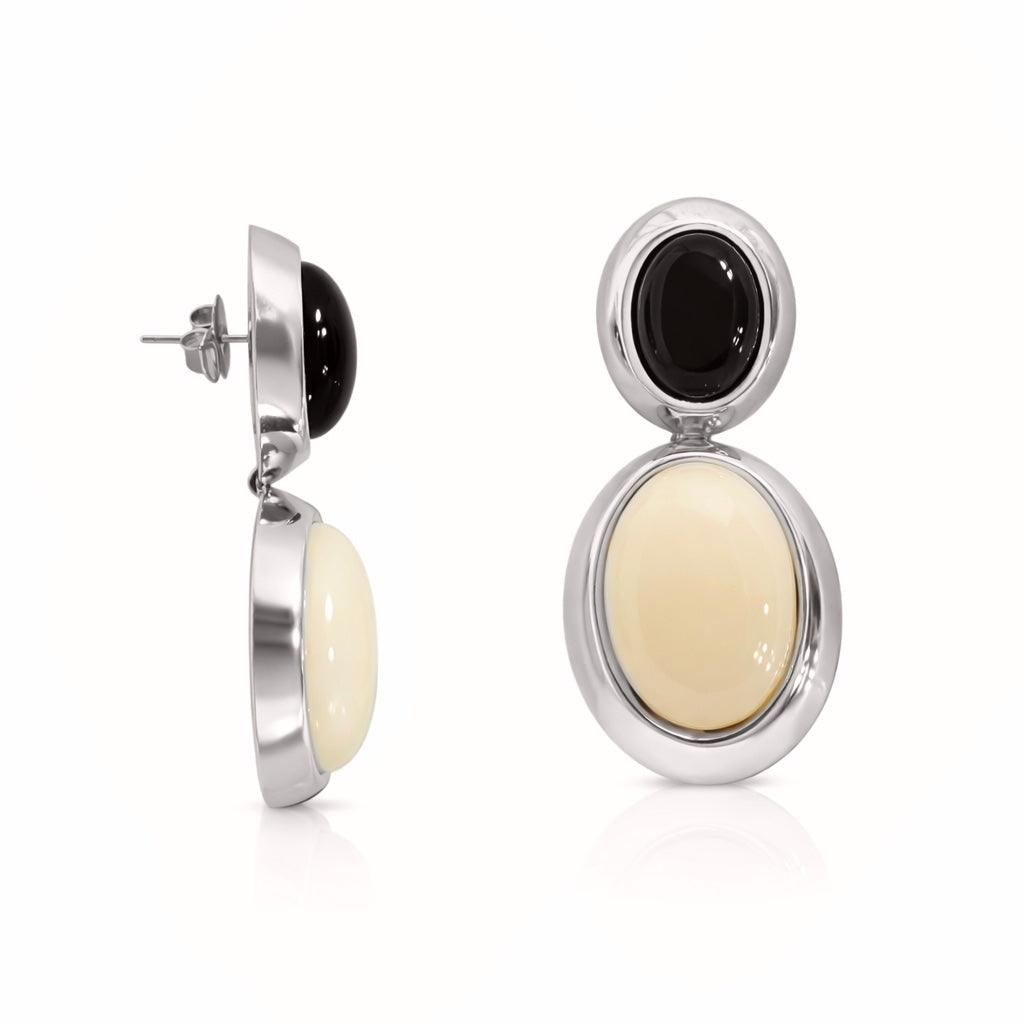 Orecchini new oval pendent color