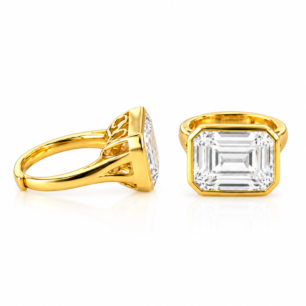 Anello diamond Rectangle