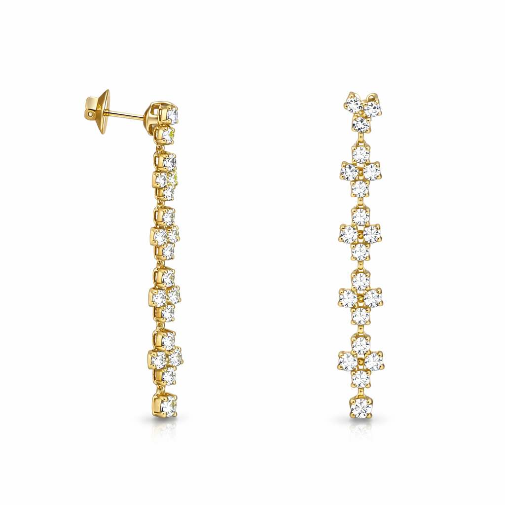 Orecchini pendent Mini flowers