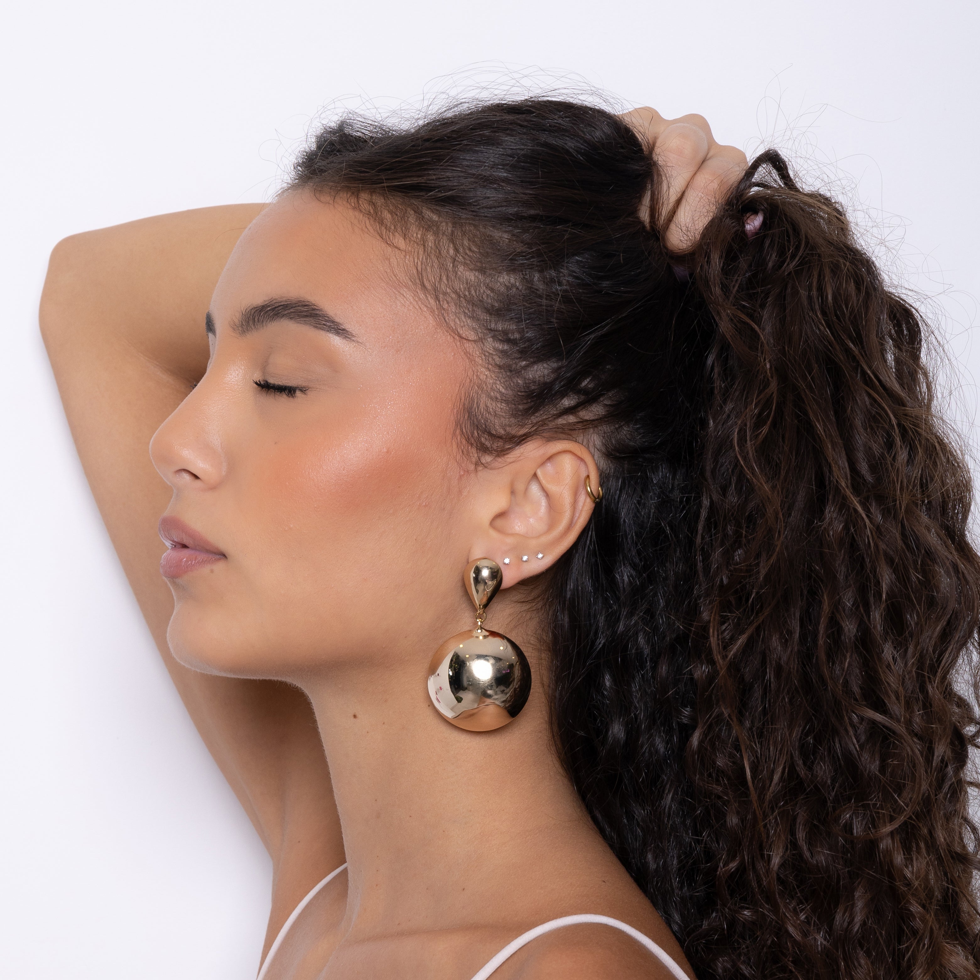 Orecchini Bubble Metal