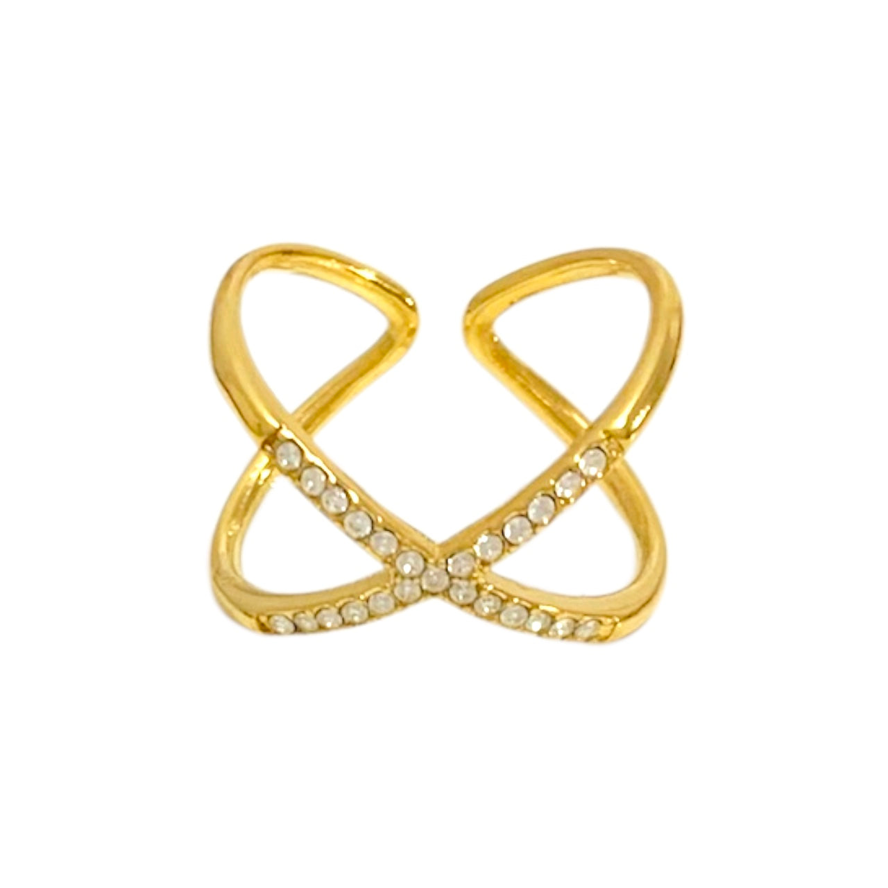 Anello incrocio casual