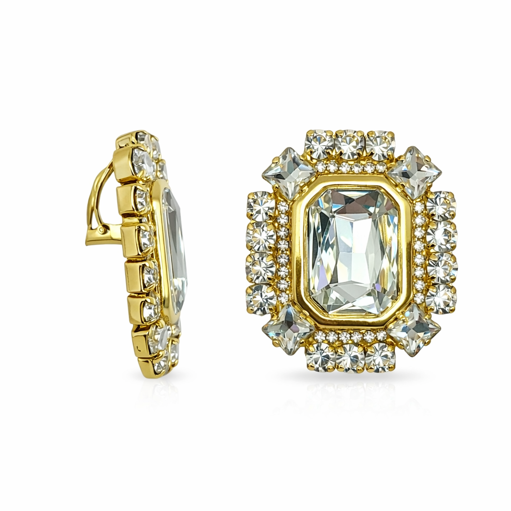 Orecchini maxi Square Swarovski