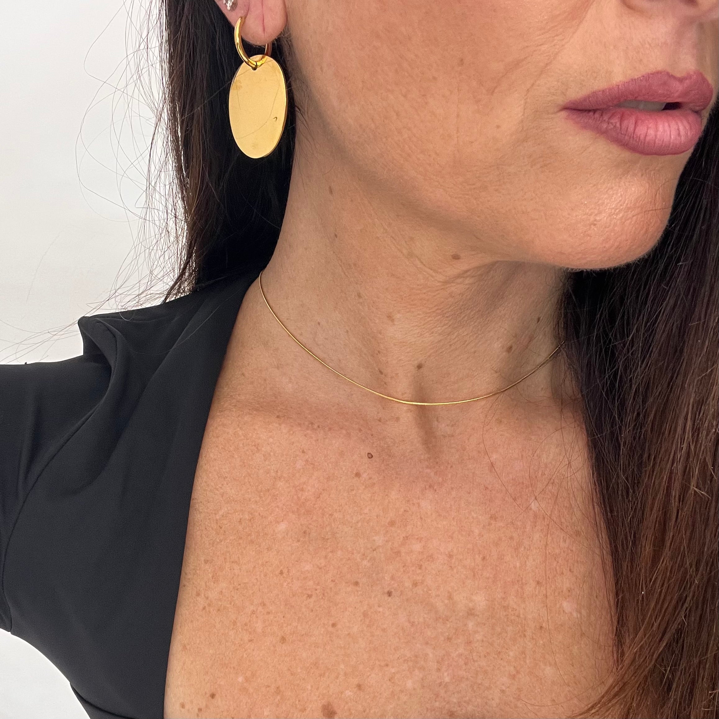 Orecchini oval shine