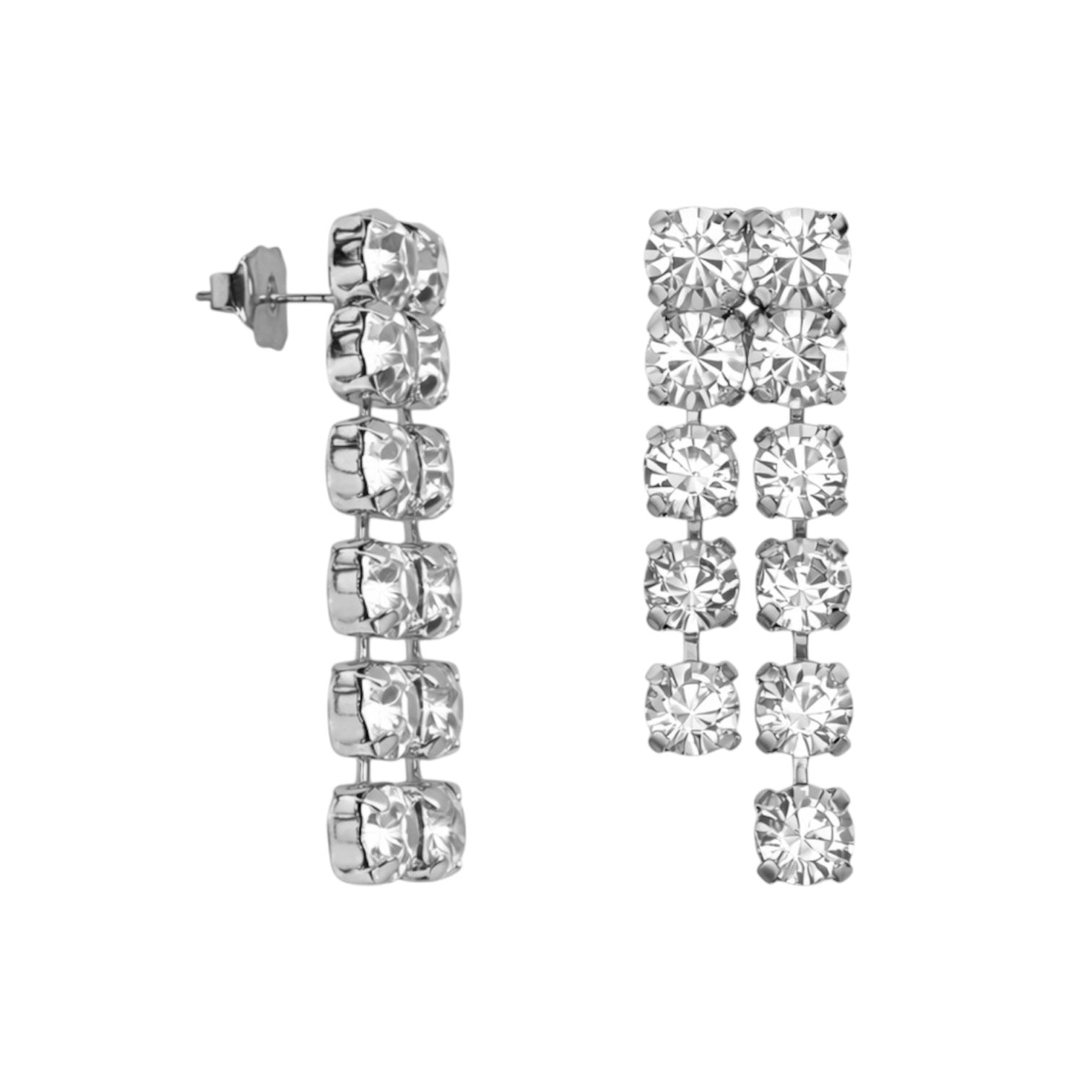 Orecchini square pendent