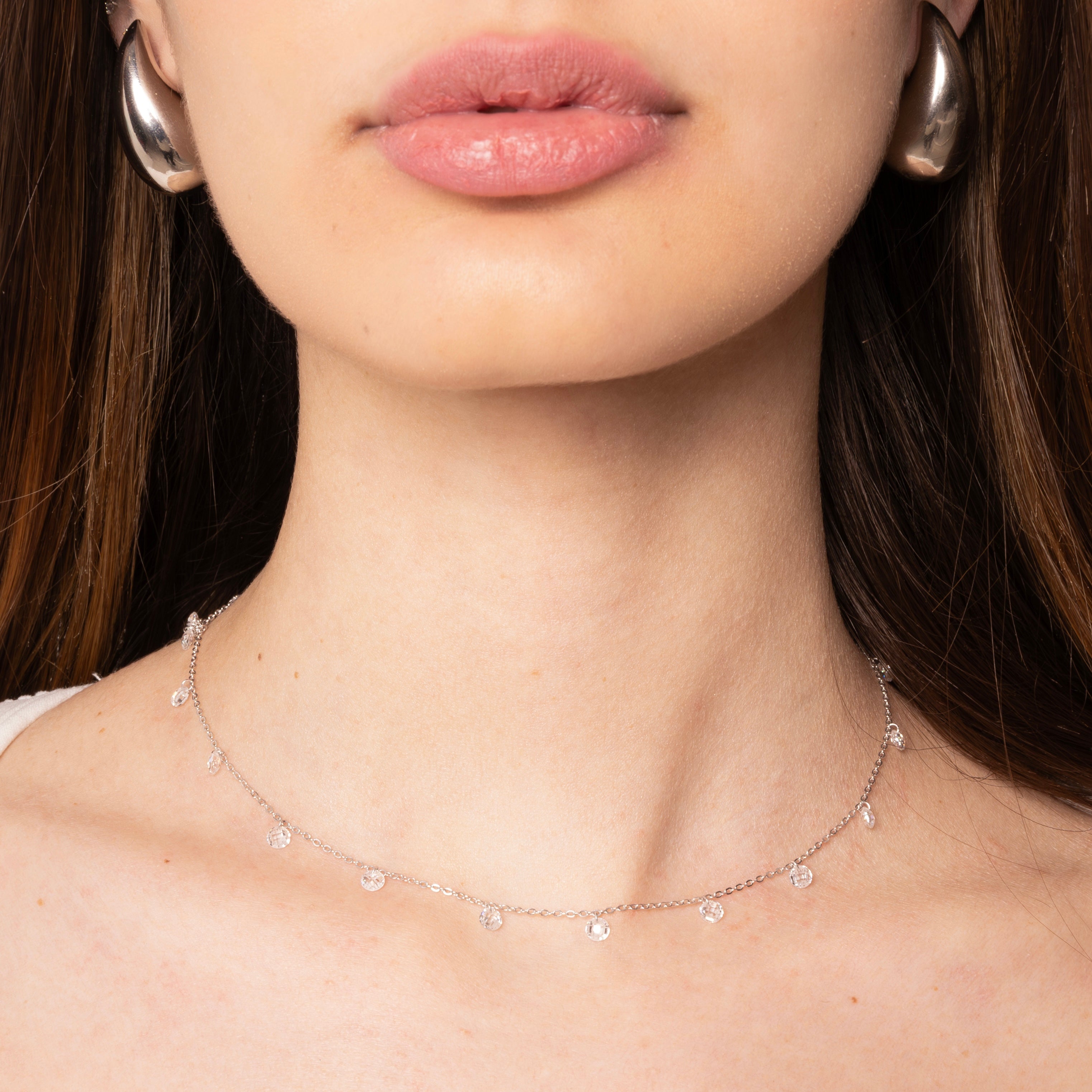 Collana multi zirconi