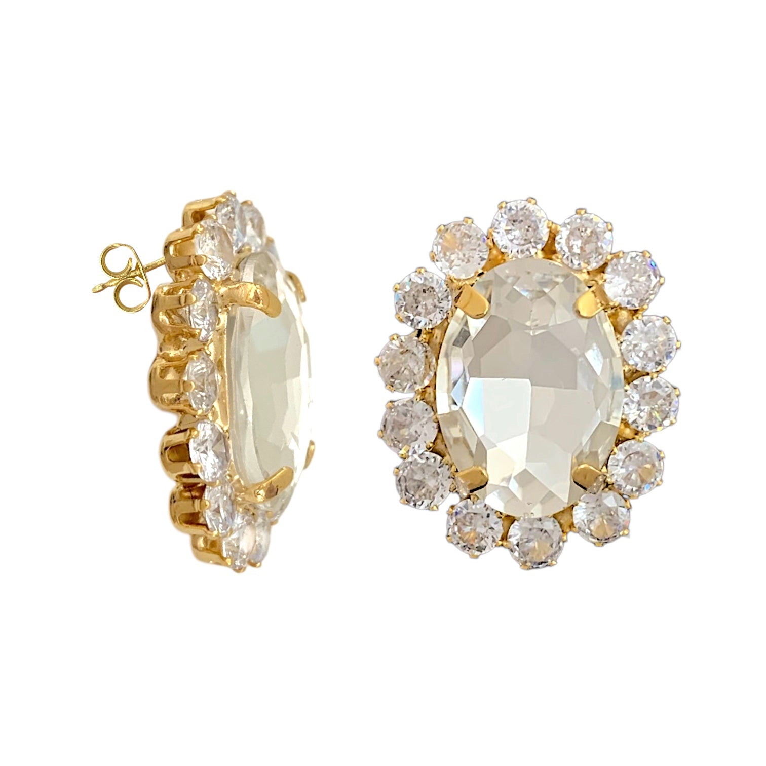 Kristal Swarovski Oval Earrings