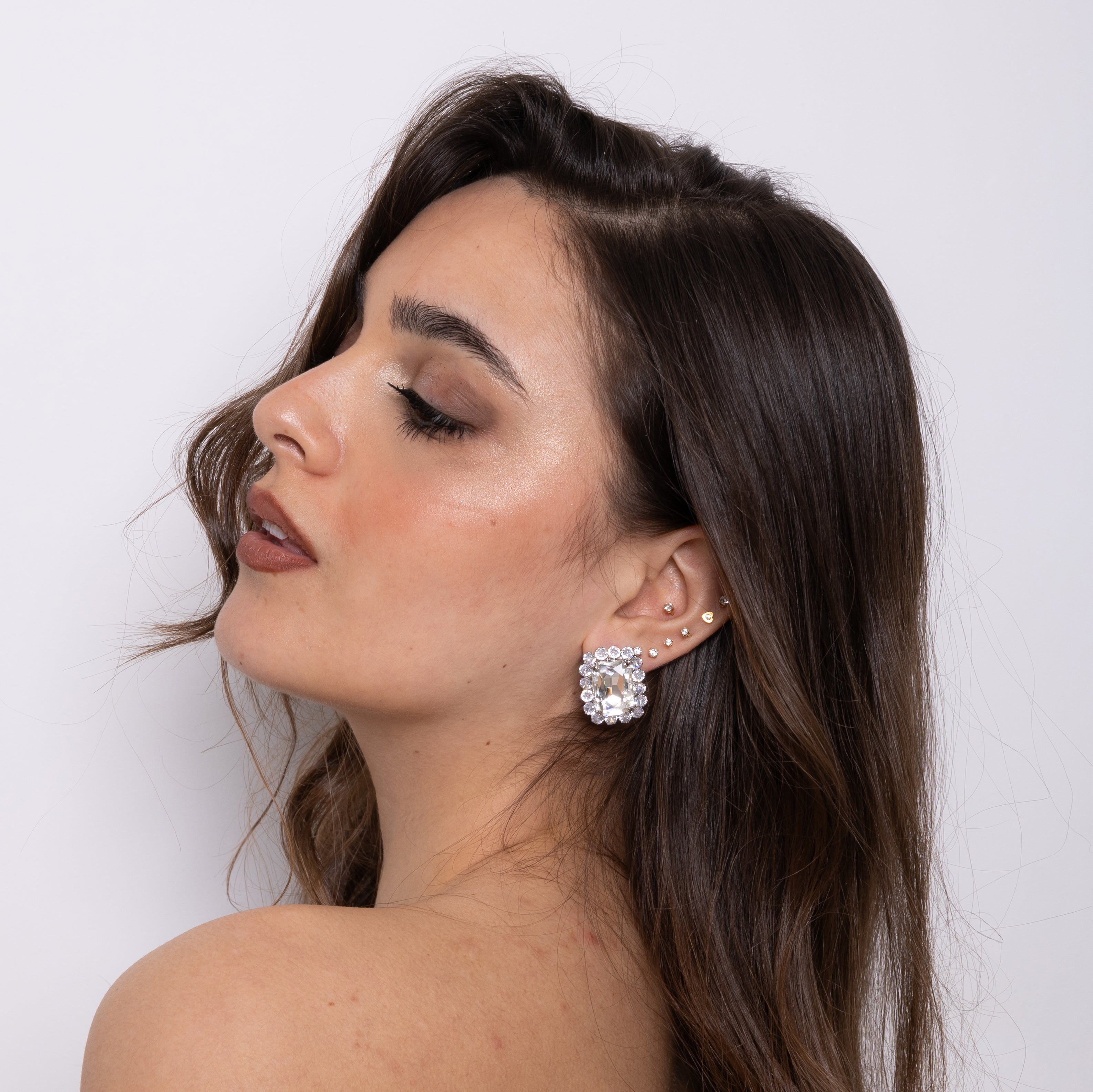 Kristal Swarovski Square Earrings