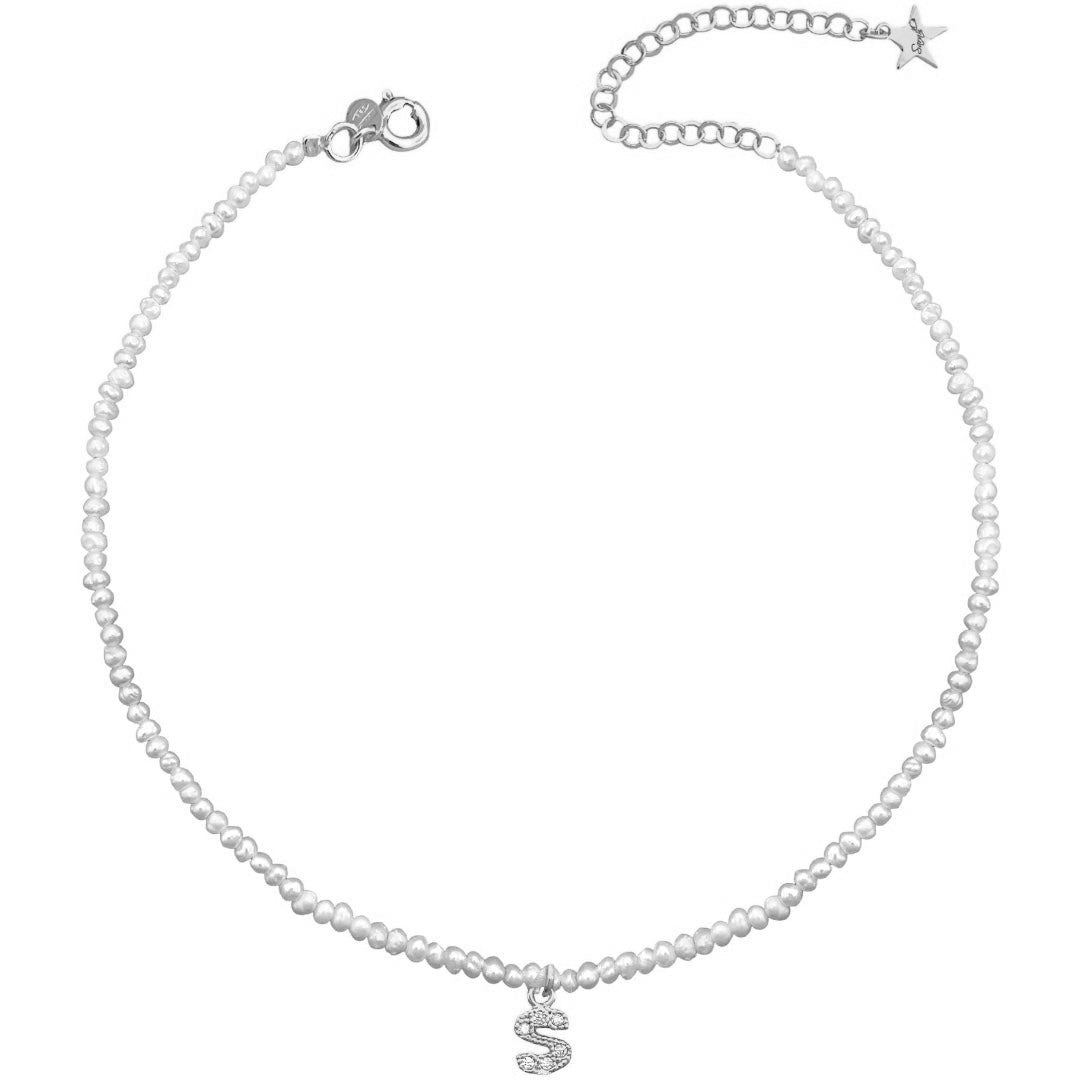 Collana letter pearl