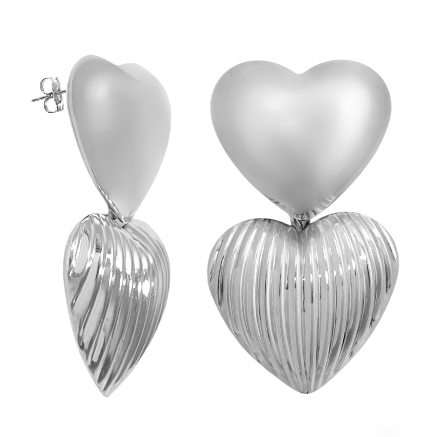 Double love Line earrings