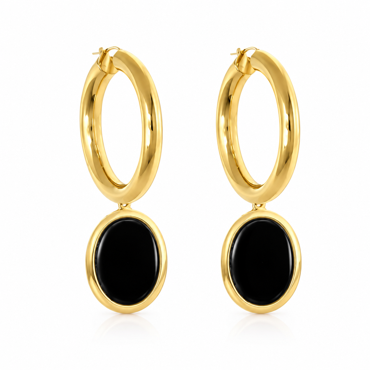 Orecchini Thick Circle Pendent
