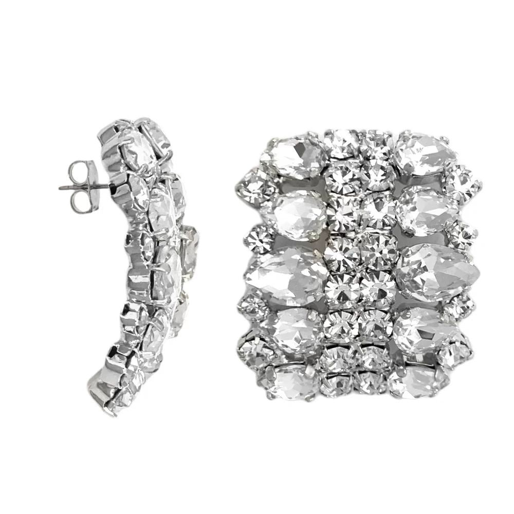 Curvy Swarovski Earrings