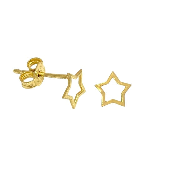 Pierced star earrings