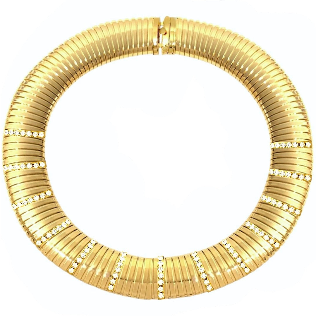 Swarovski tubogas line necklace