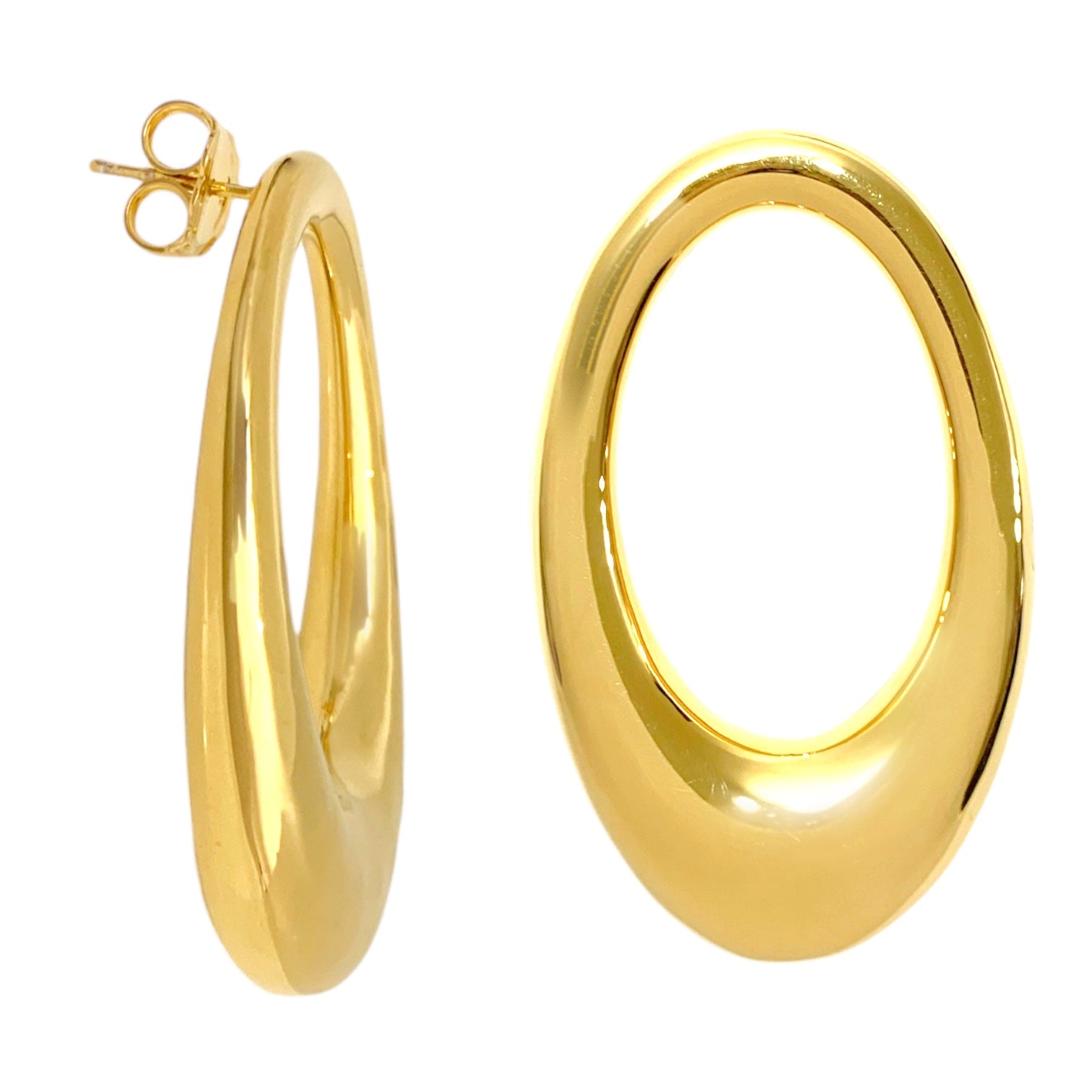 Orecchini crescent oval luxury