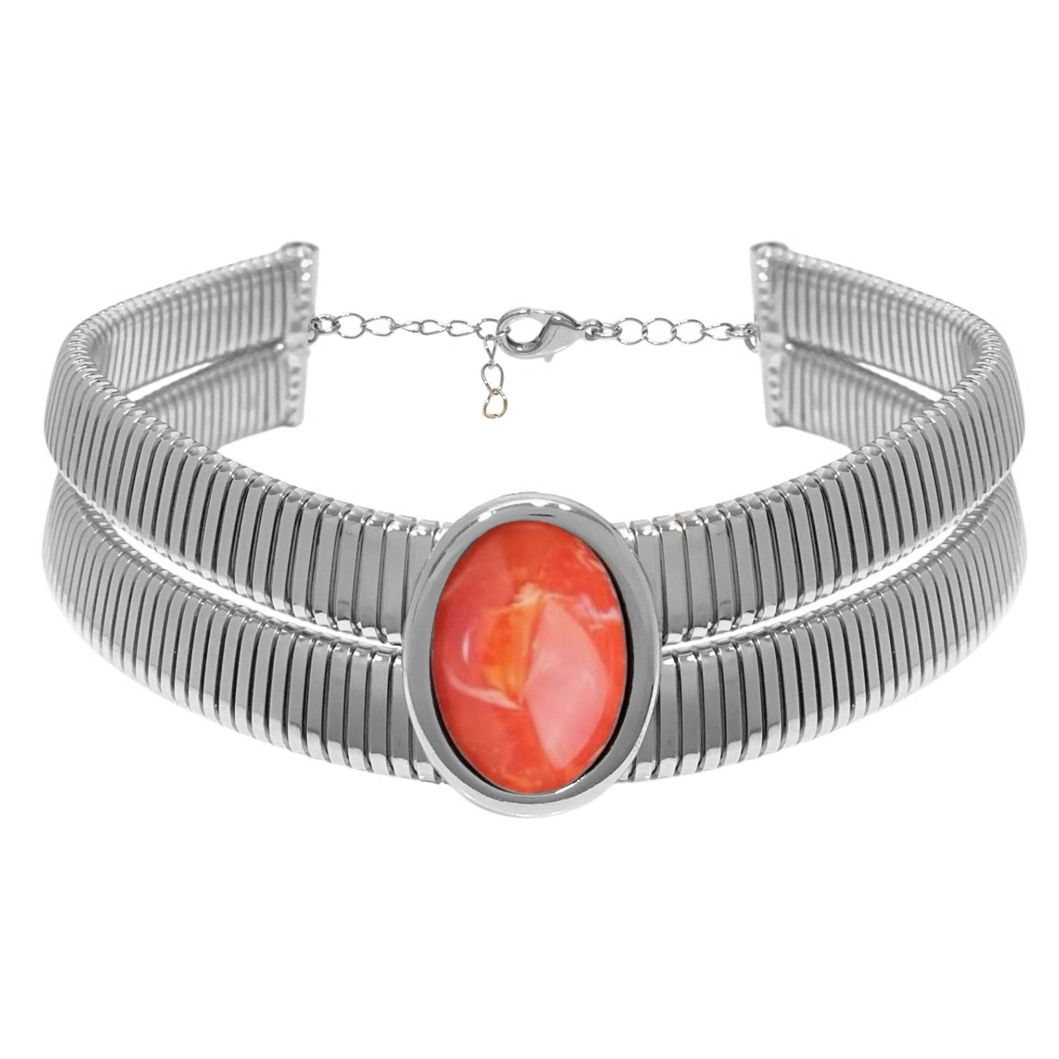 Collana tubo double color