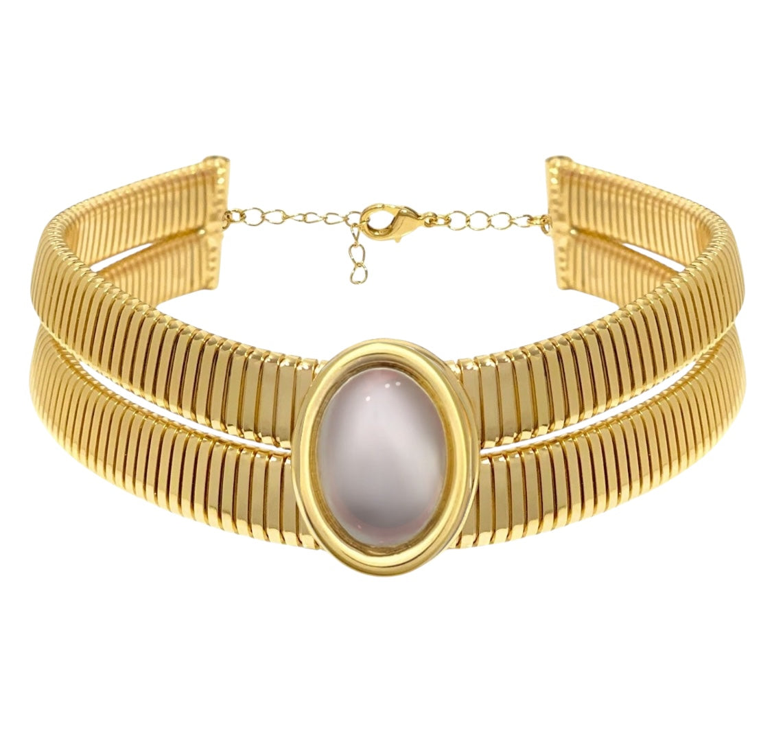 Collana tubo double color
